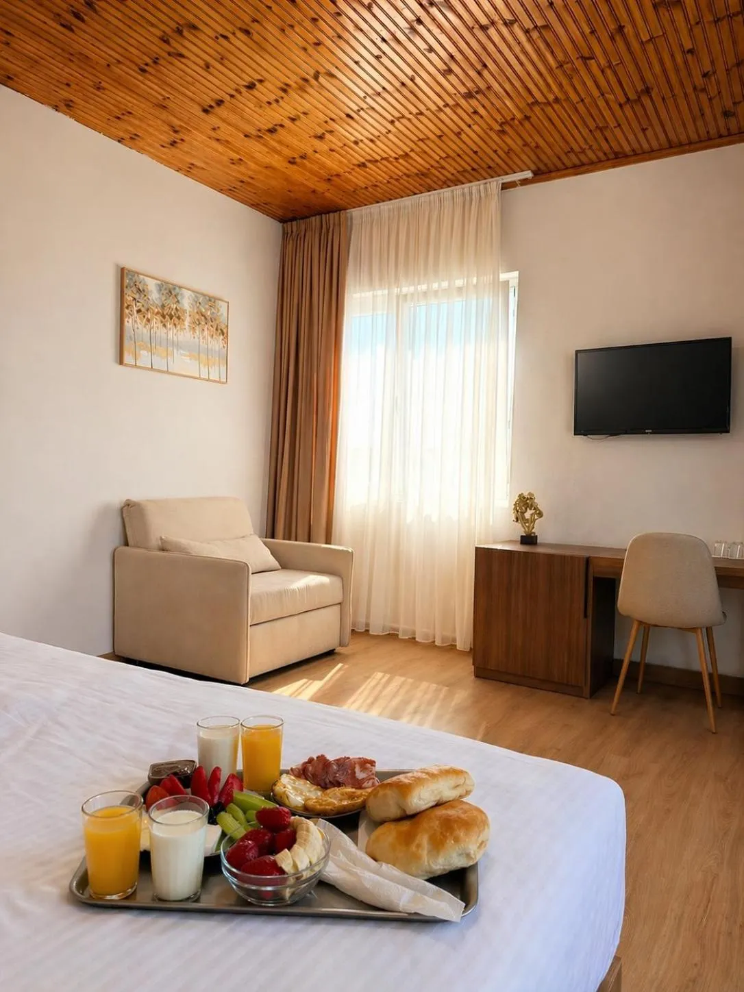 Bed in Hotel Aleks