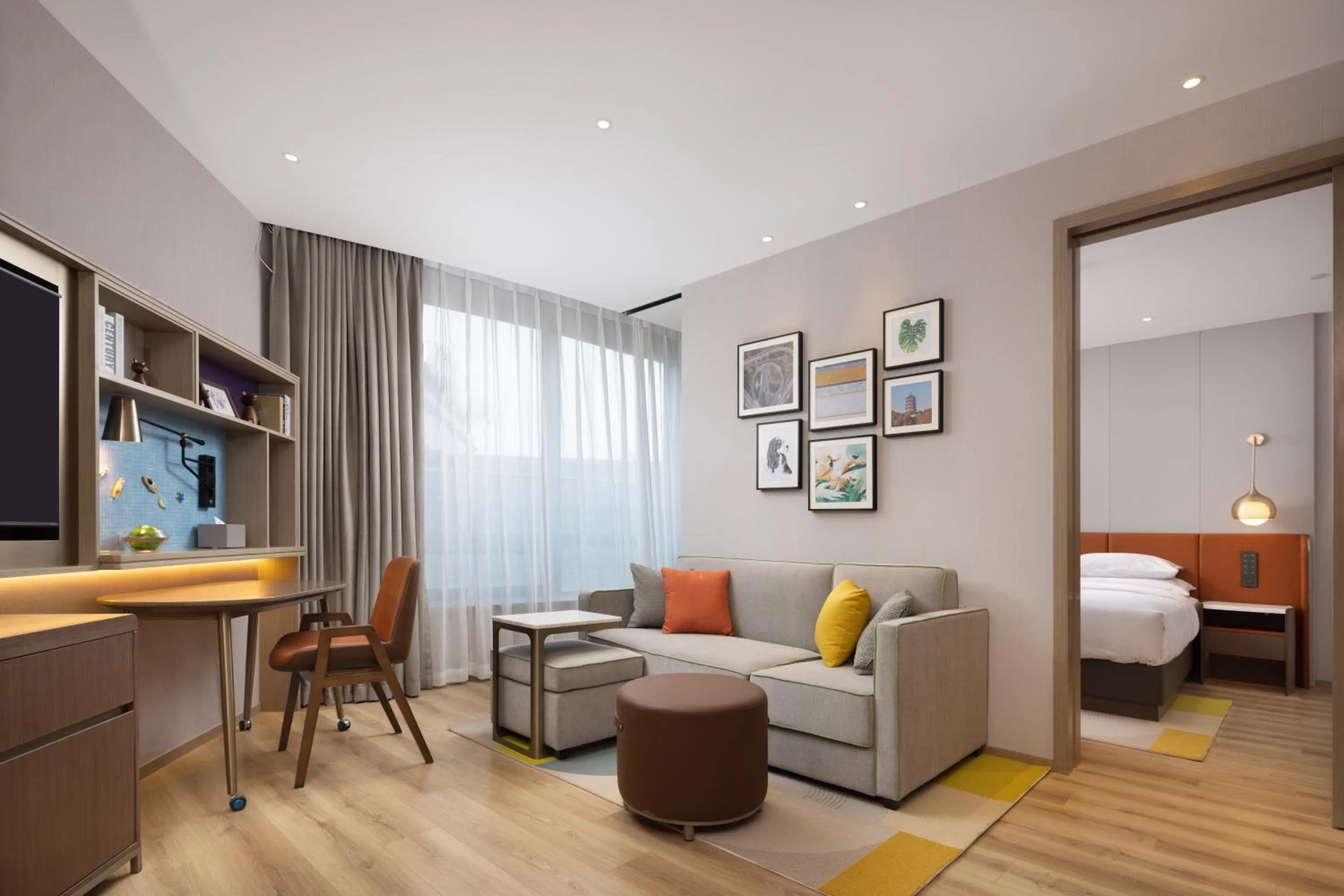 Bed in Home2 Suite by Hilton Hangzhou East Railway Station