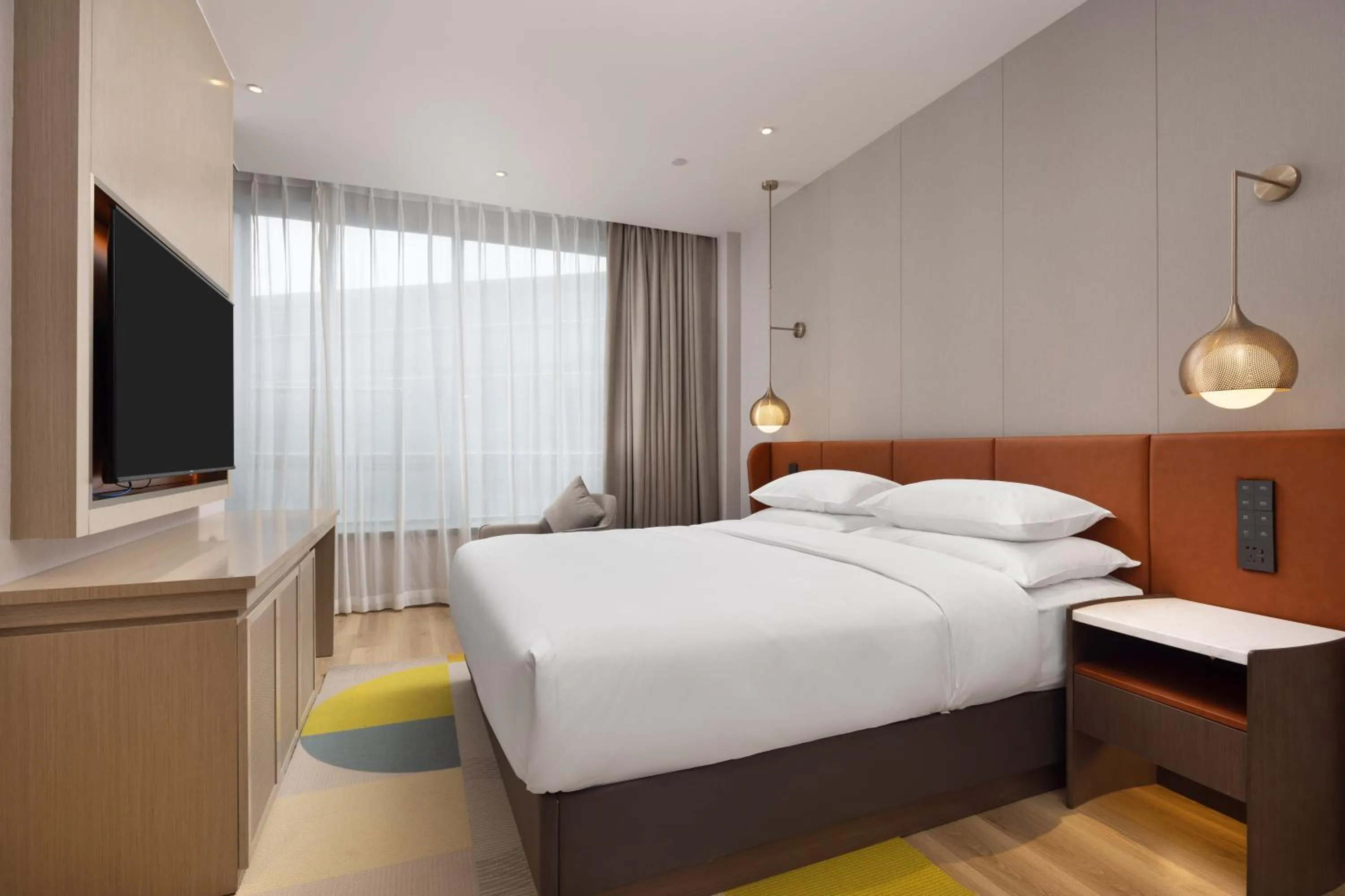 Bed in Home2 Suite by Hilton Hangzhou East Railway Station