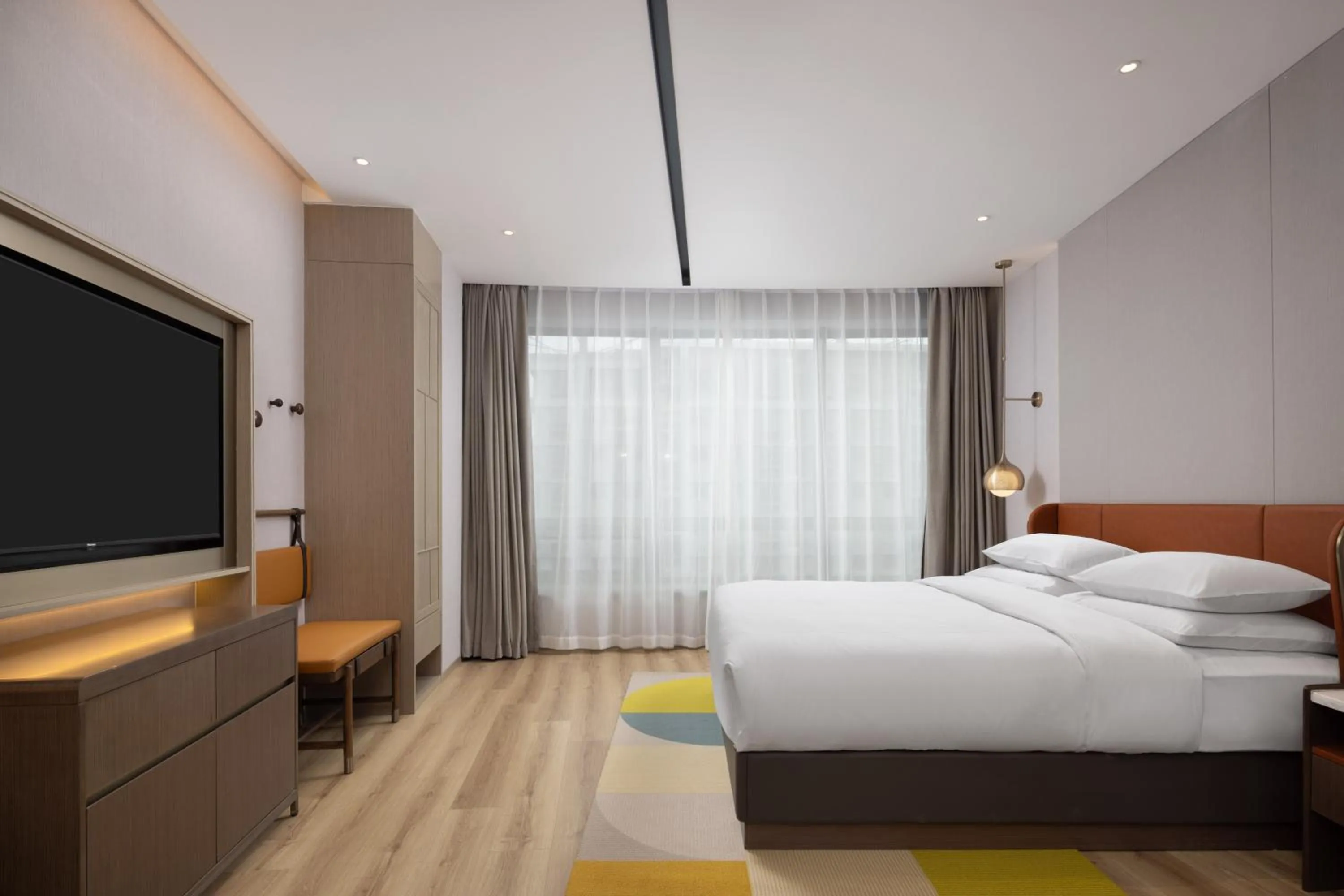 Bed in Home2 Suite by Hilton Hangzhou East Railway Station