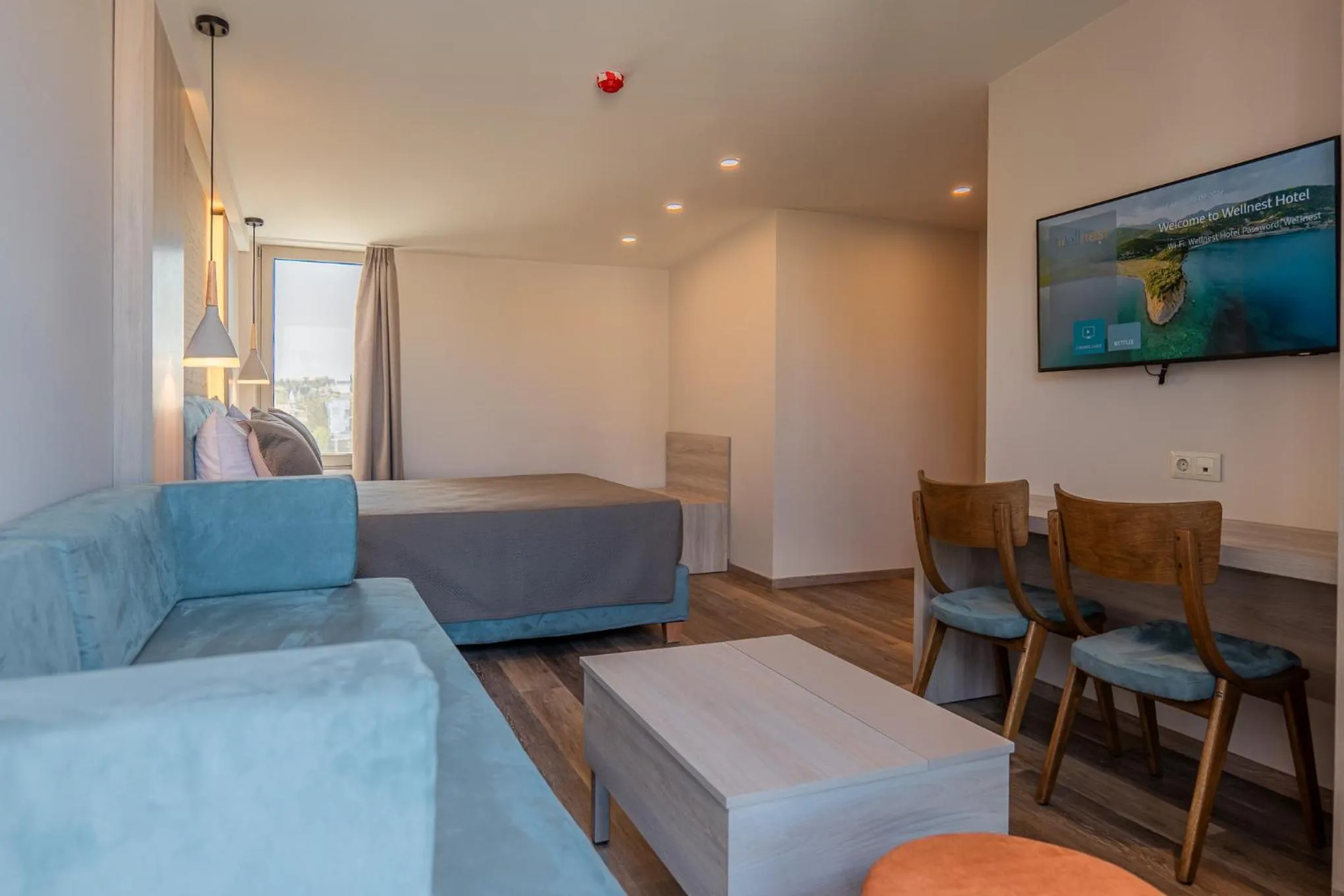 Bed in Wellnest Hotel