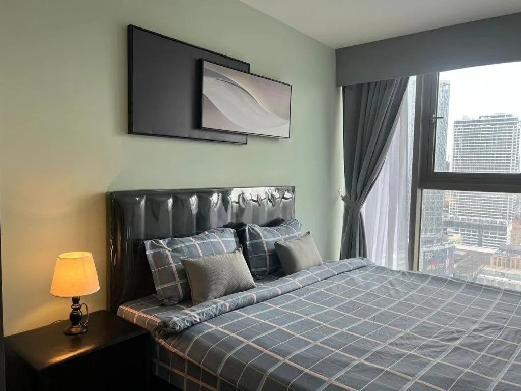 Bed in The PeAk Residence, Multi-Apartment by Emma