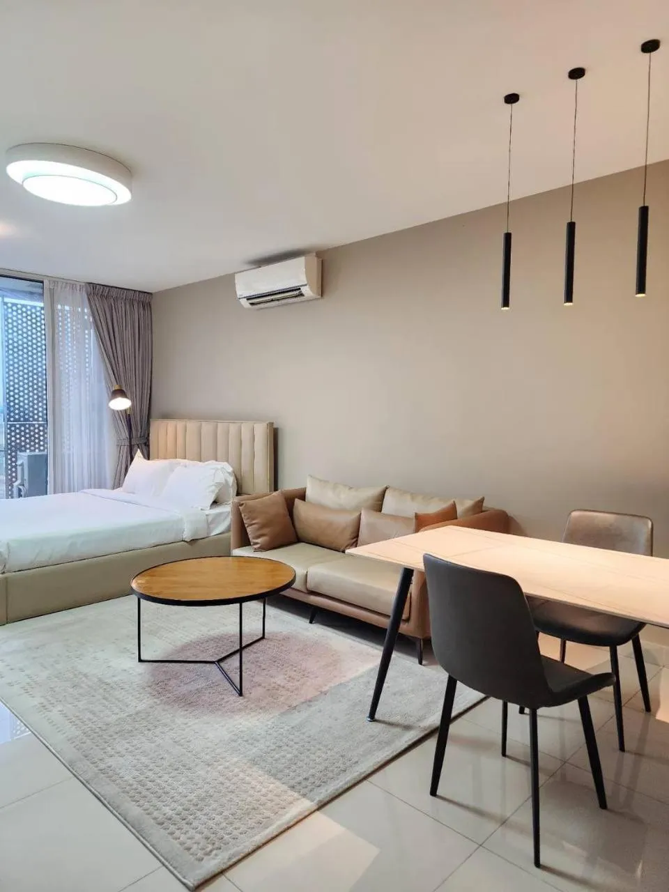 Bed in The PeAk Residence, Multi-Apartment by Emma