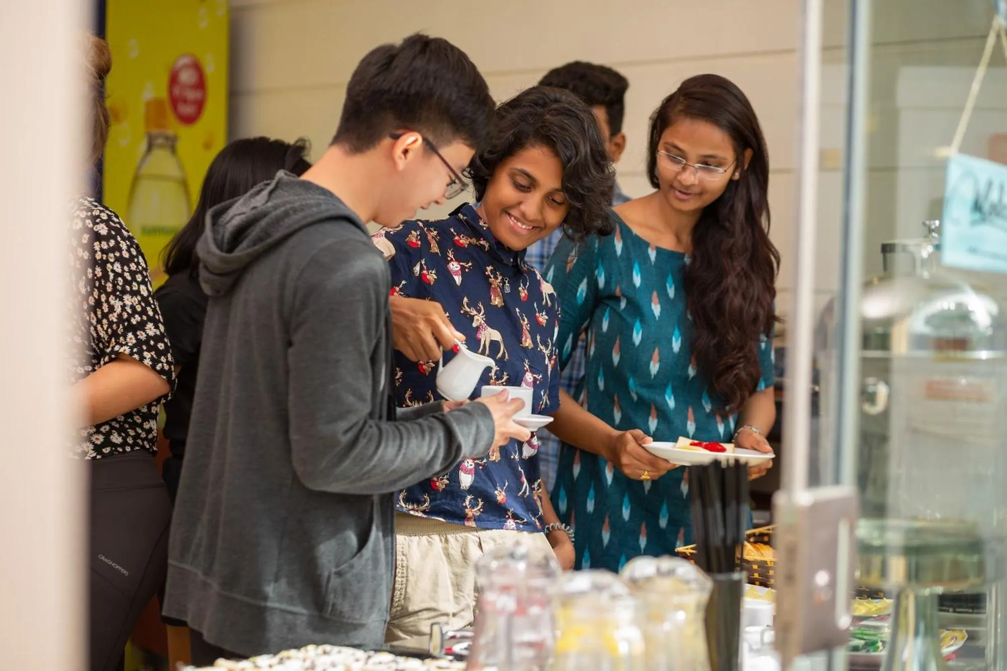 group of guests in Sapa Praha Hotel