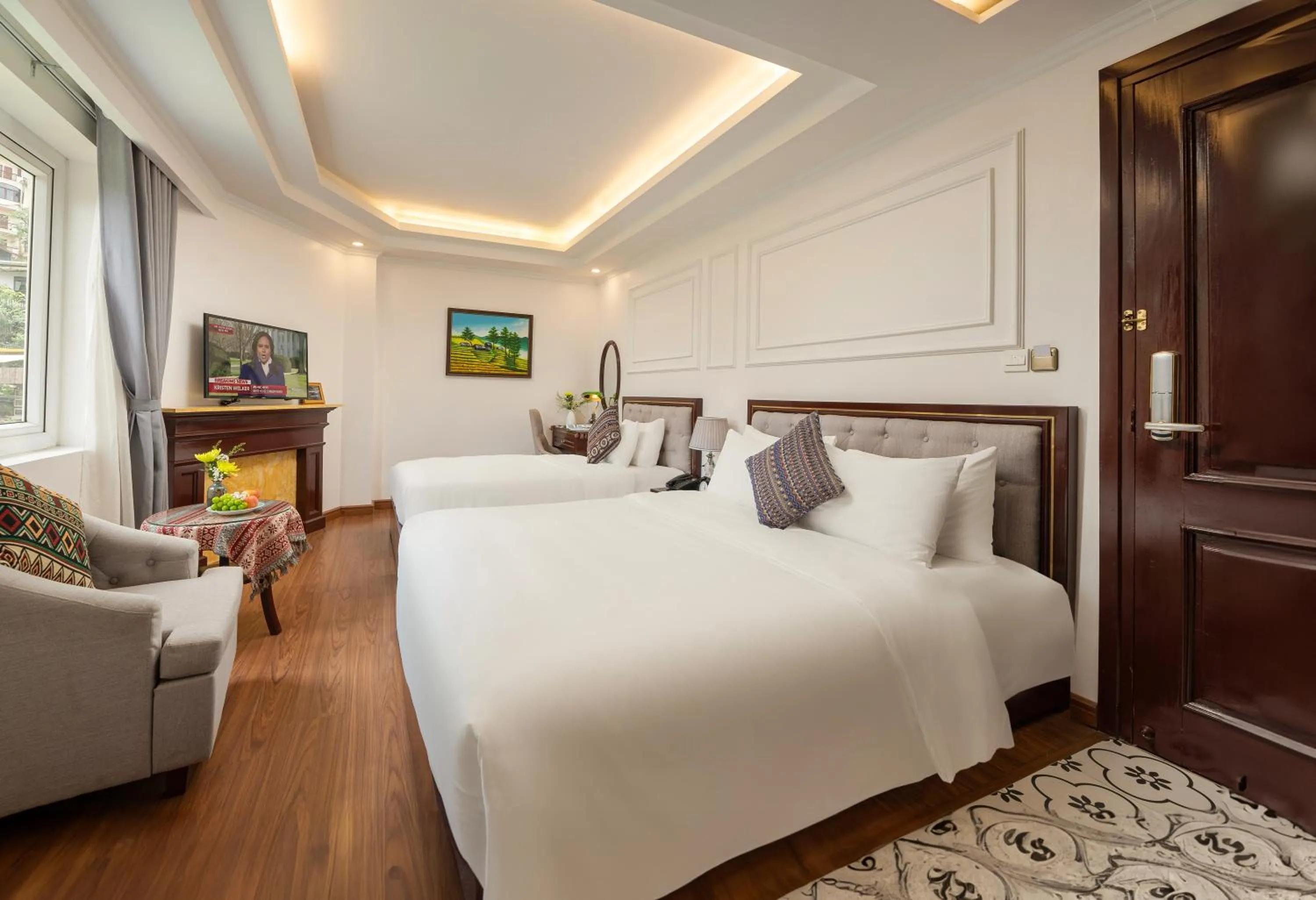 Photo of the whole room, Bed in Sapa Praha Hotel