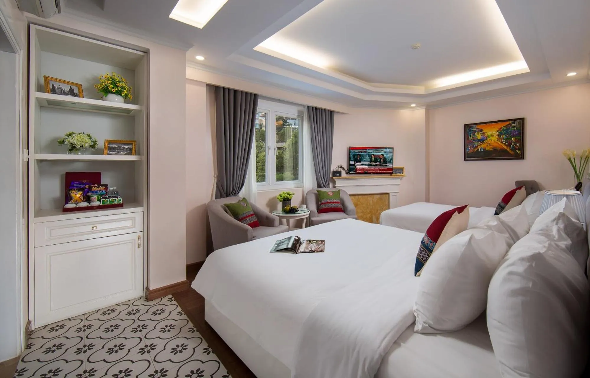 Bed in Sapa Praha Hotel