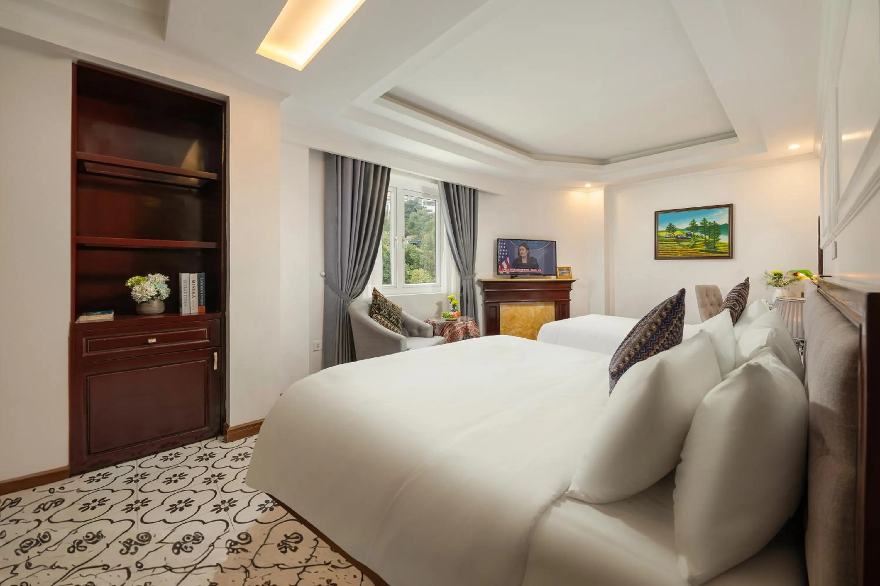 Bed in Sapa Praha Hotel