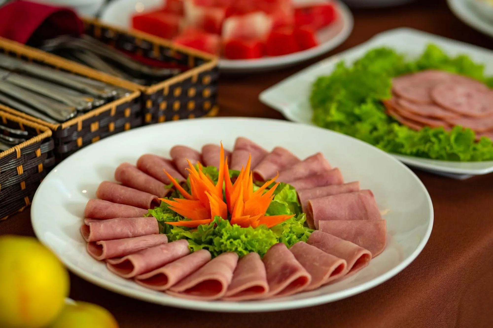 Buffet breakfast in Sapa Praha Hotel