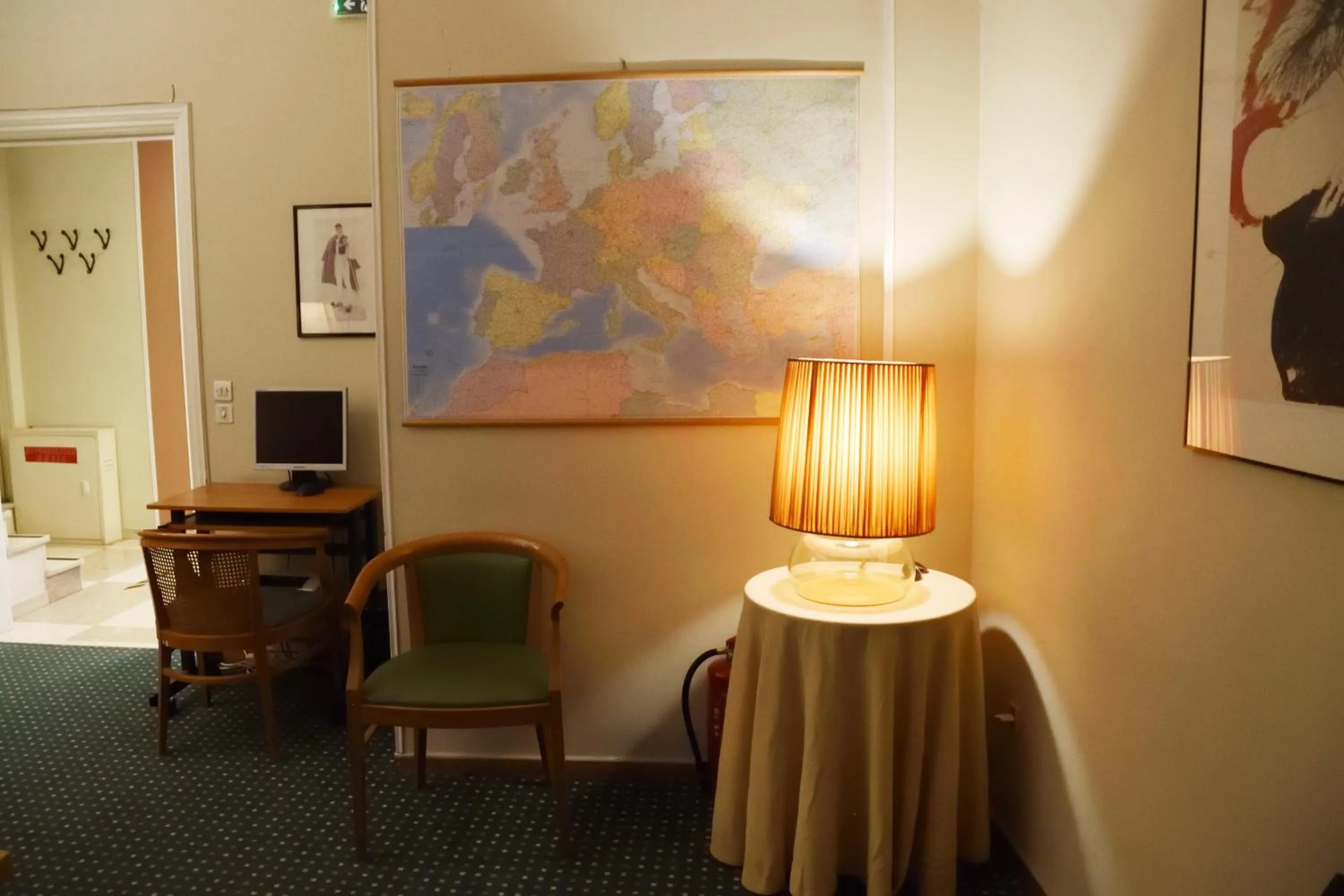 Seating area in Adrian Hotel