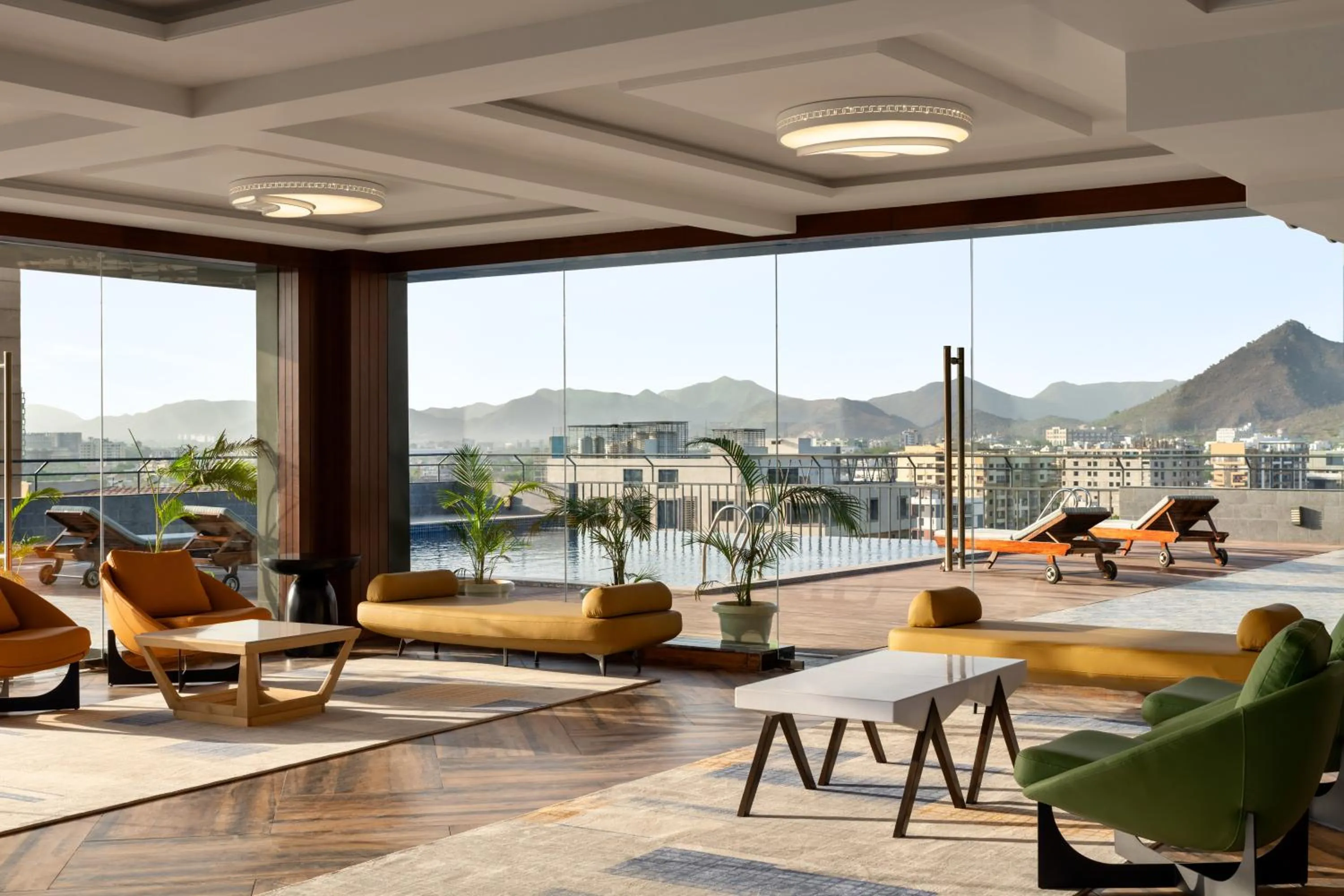 Restaurant/places to eat in Ramada Encore by Wyndham Udaipur Roopnagar