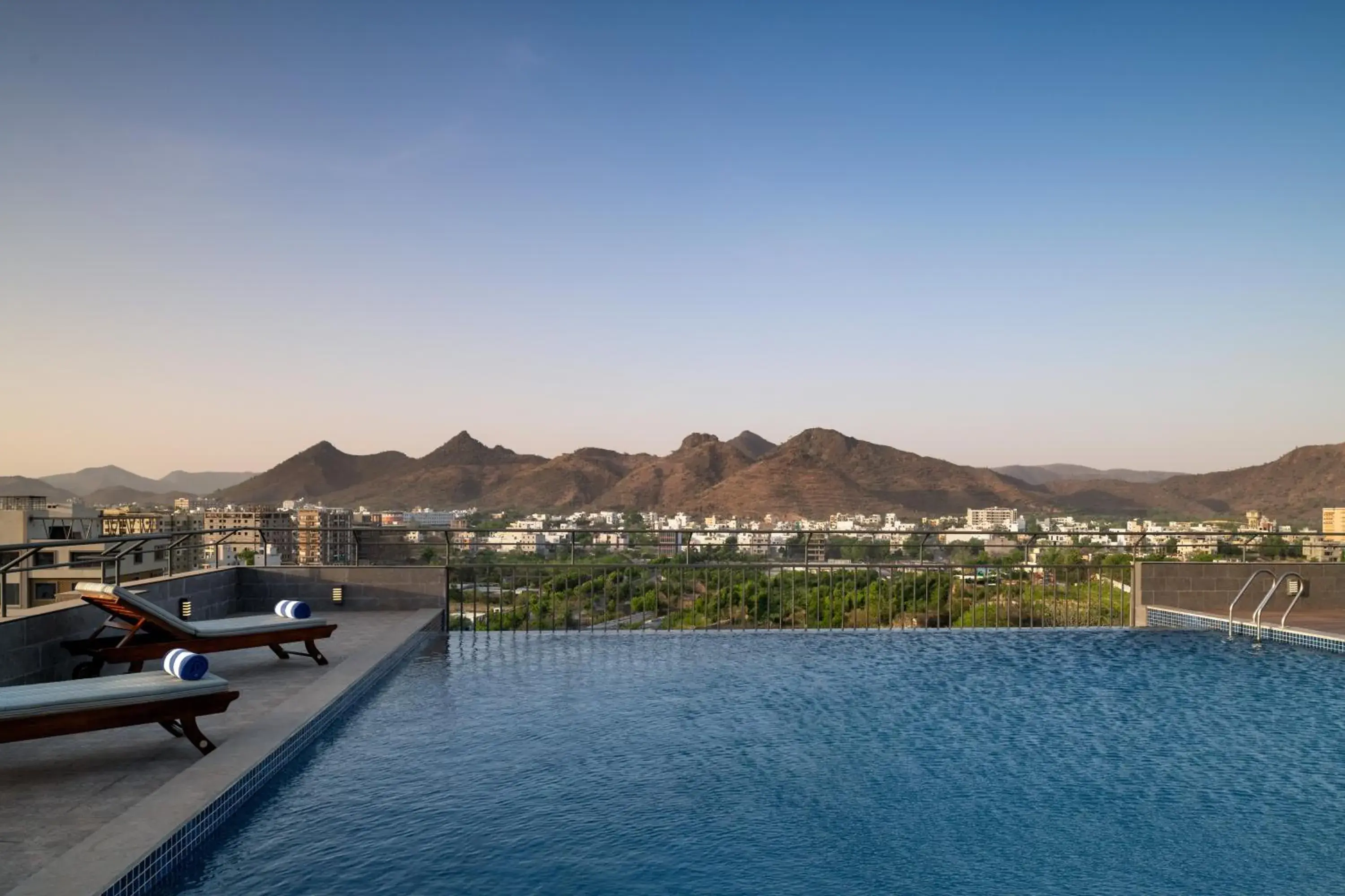 Swimming pool in Ramada Encore by Wyndham Udaipur Roopnagar Swimming pool in Ramada Encore by Wyndham Udaipur Roopnagar