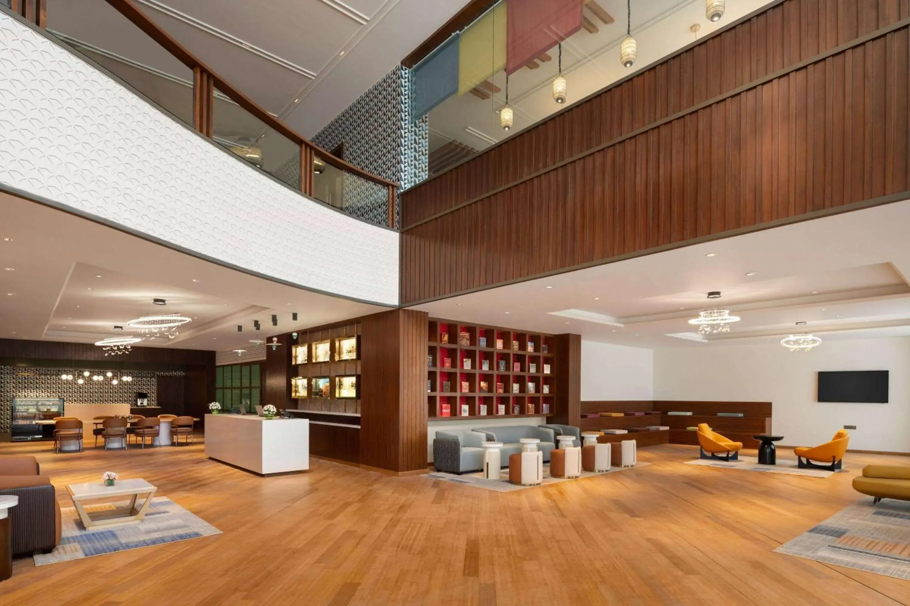 Lobby or reception in Ramada Encore by Wyndham Udaipur Roopnagar Lobby or reception in Ramada Encore by Wyndham Udaipur Roopnagar