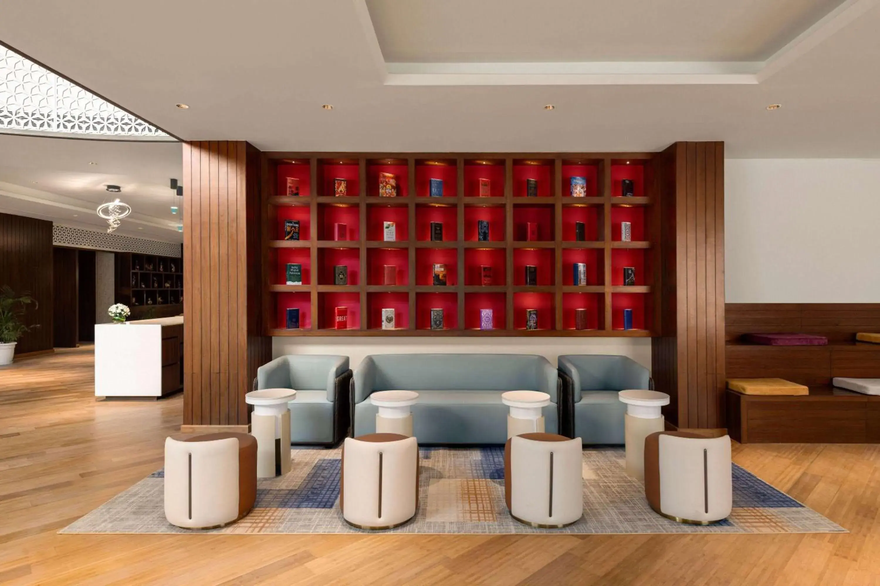 Lobby or reception in Ramada Encore by Wyndham Udaipur Roopnagar Lobby or reception in Ramada Encore by Wyndham Udaipur Roopnagar