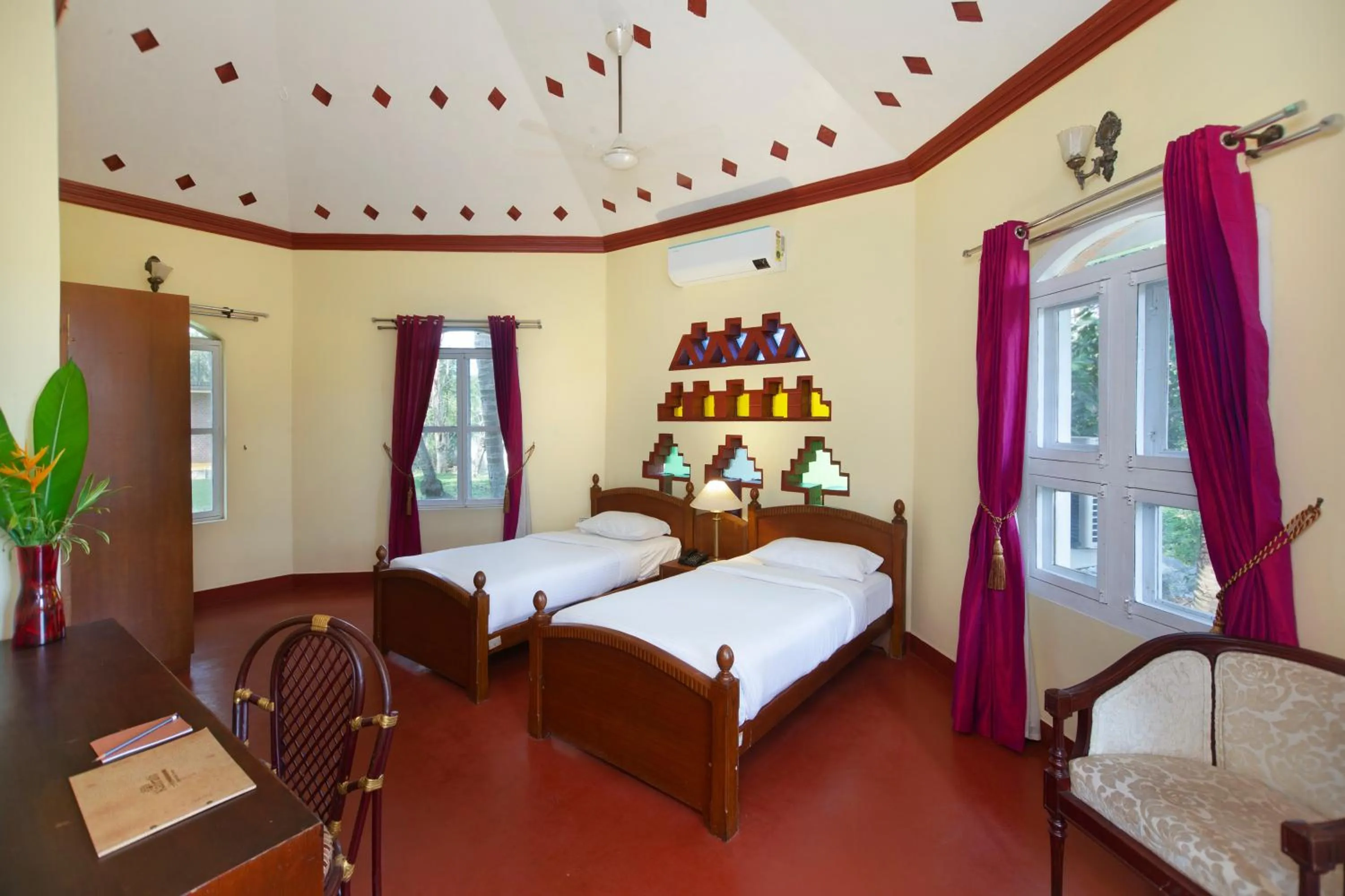 Bedroom, Bed in Kairali - The Ayurvedic Healing Village
