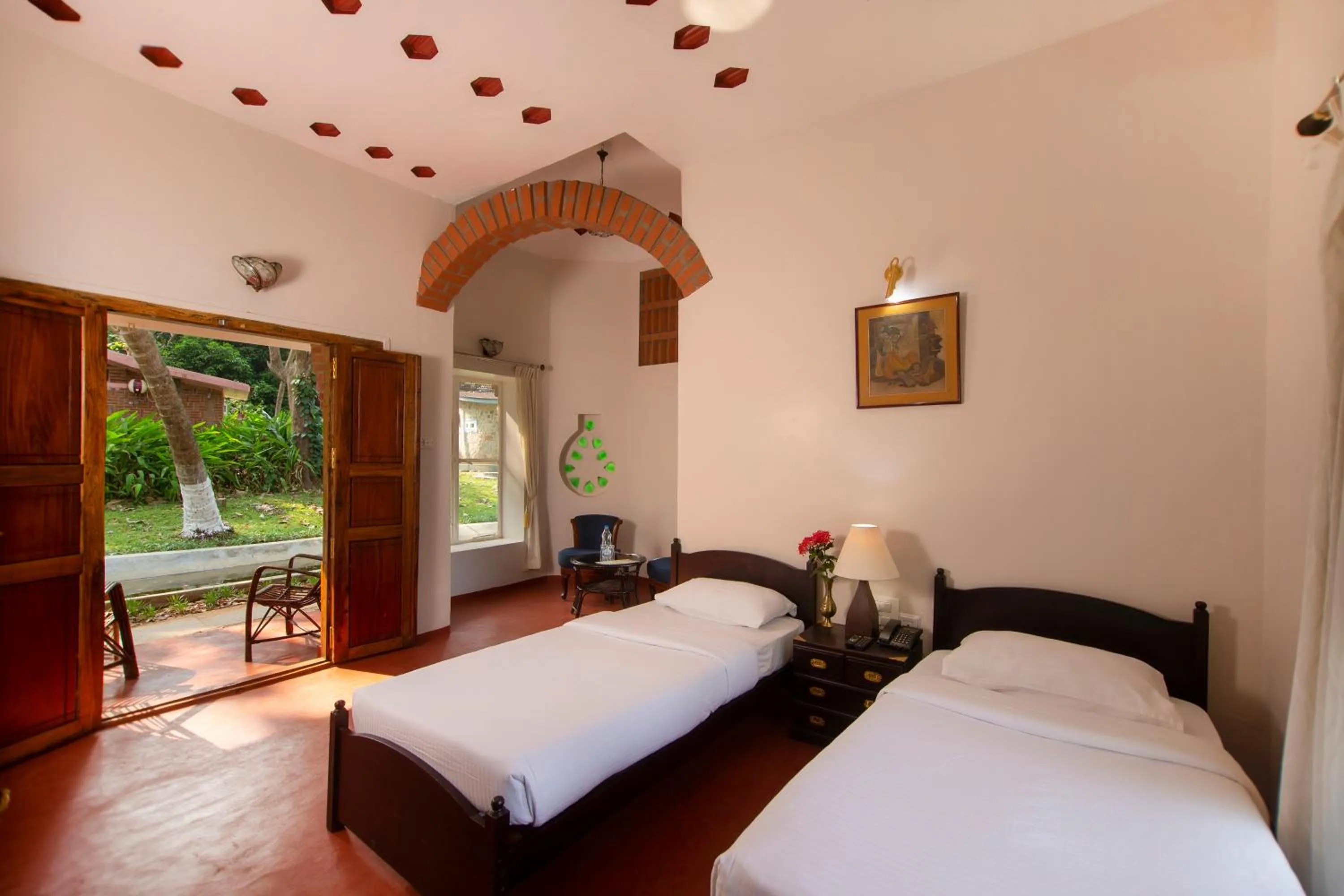 Bedroom, Bed in Kairali - The Ayurvedic Healing Village