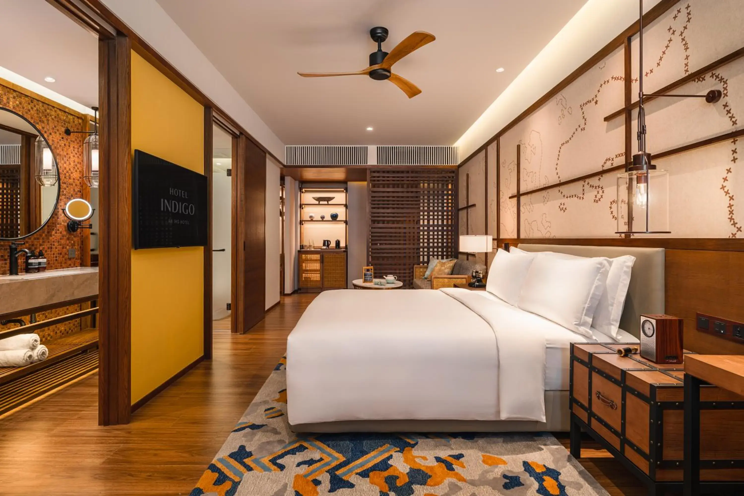 Bed in Hotel Indigo Bintan Lagoi Beach by IHG Bed in Hotel Indigo Bintan Lagoi Beach by IHG