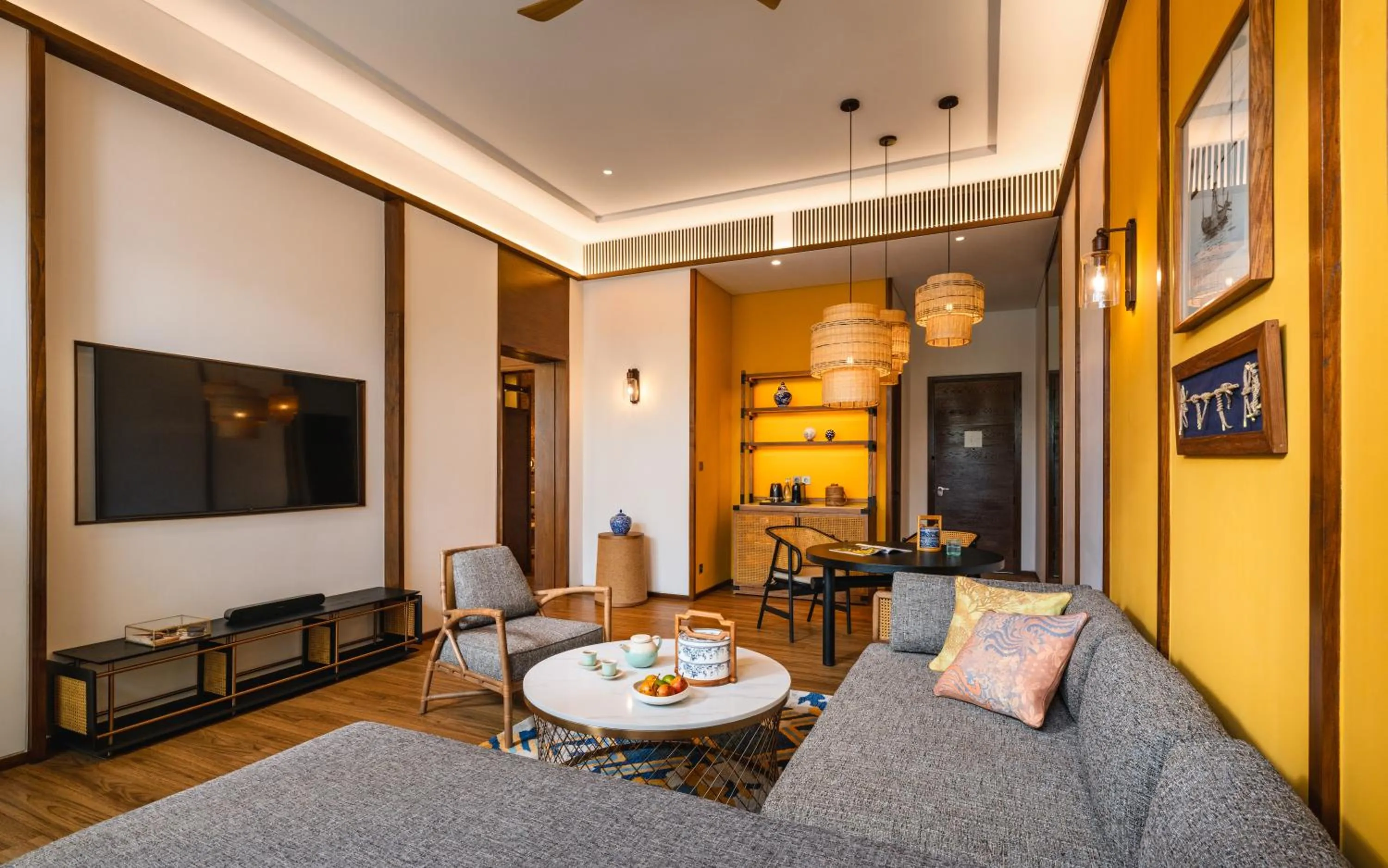 Living room in Hotel Indigo Bintan Lagoi Beach by IHG