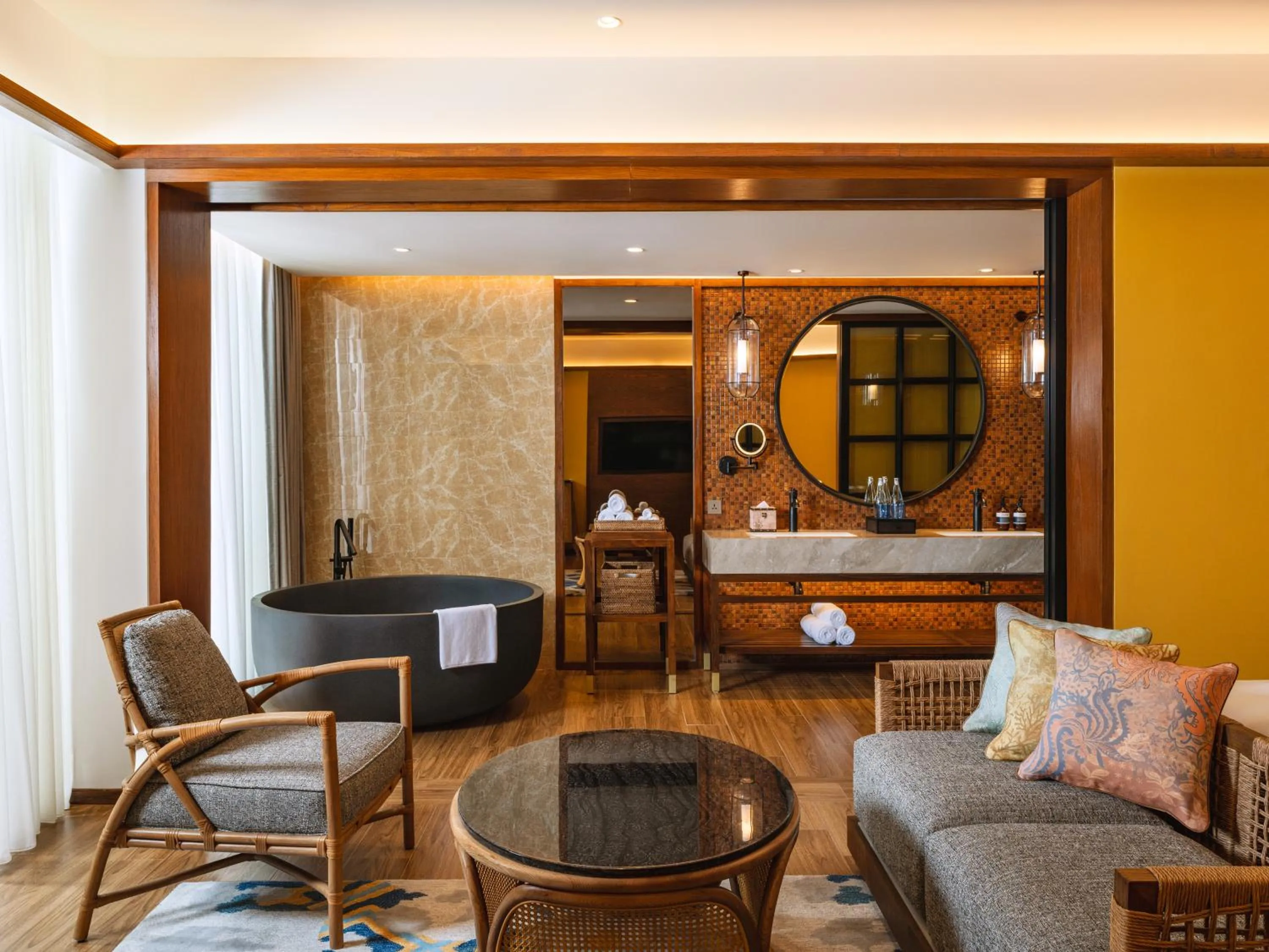 Living room in Hotel Indigo Bintan Lagoi Beach by IHG