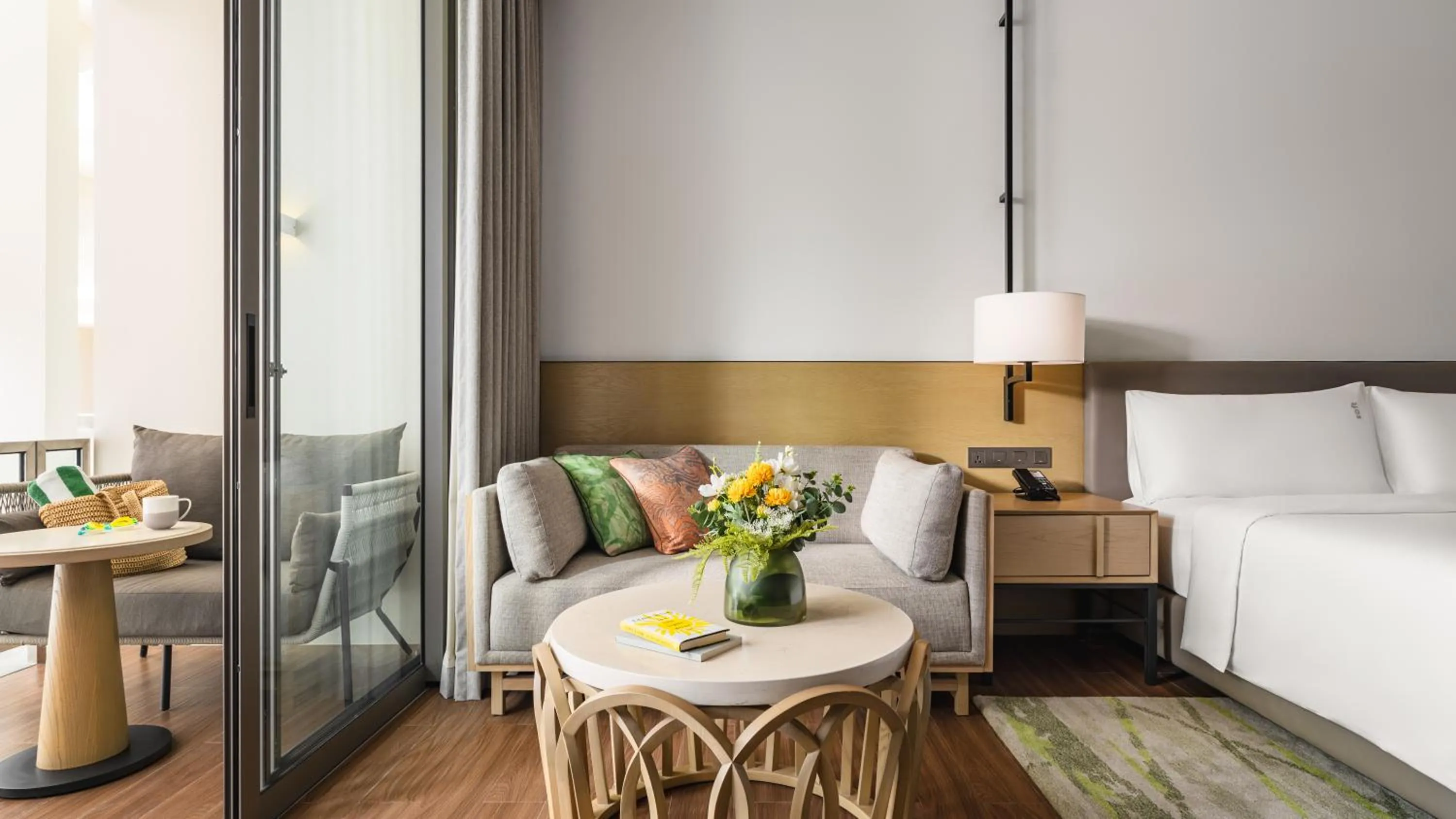 Balcony/Terrace, Bed in Holiday Inn Resort Bintan Lagoi Beach by IHG