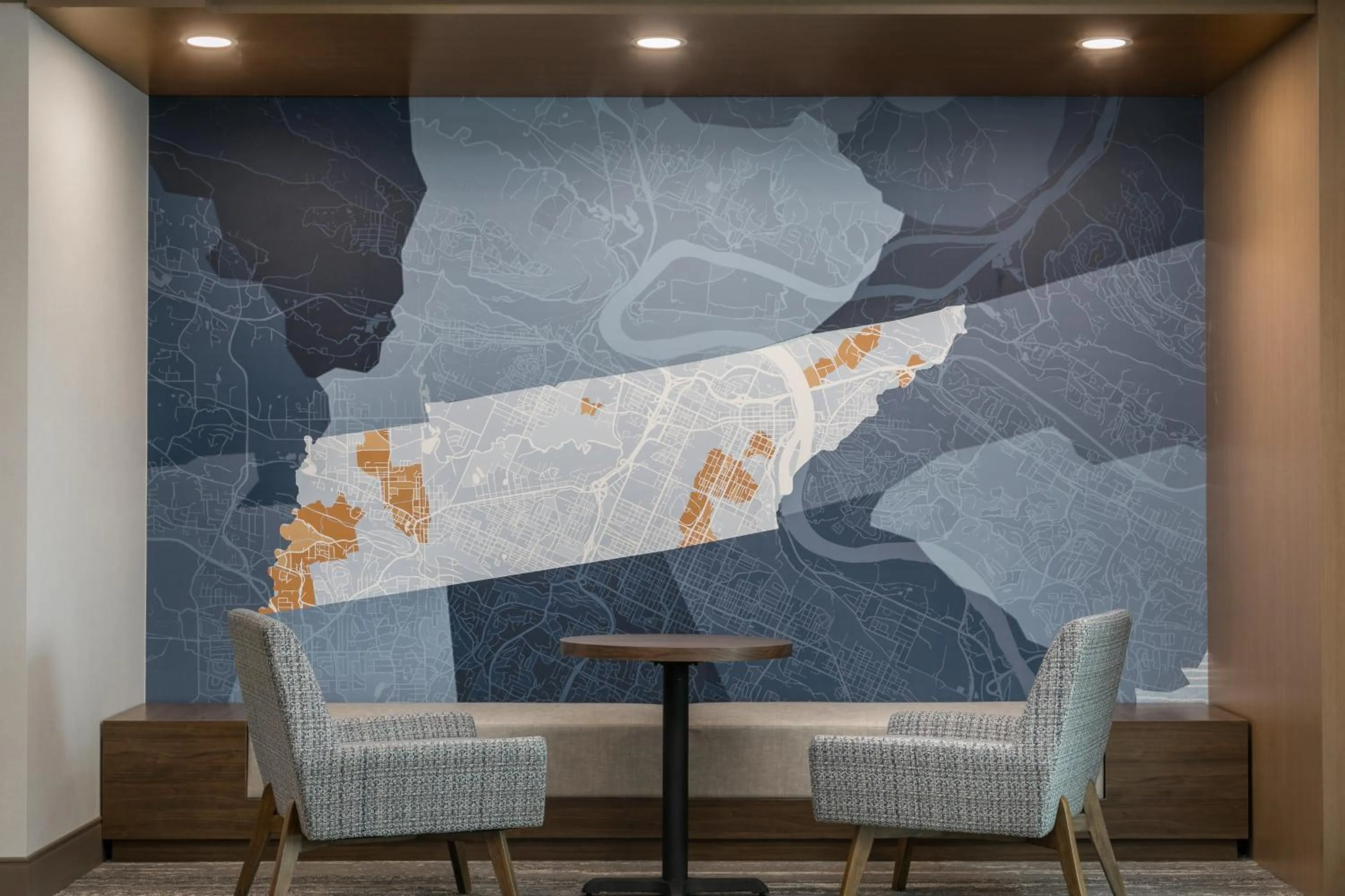 Seating area in Candlewood Suites Chattanooga Hamilton Place by IHG