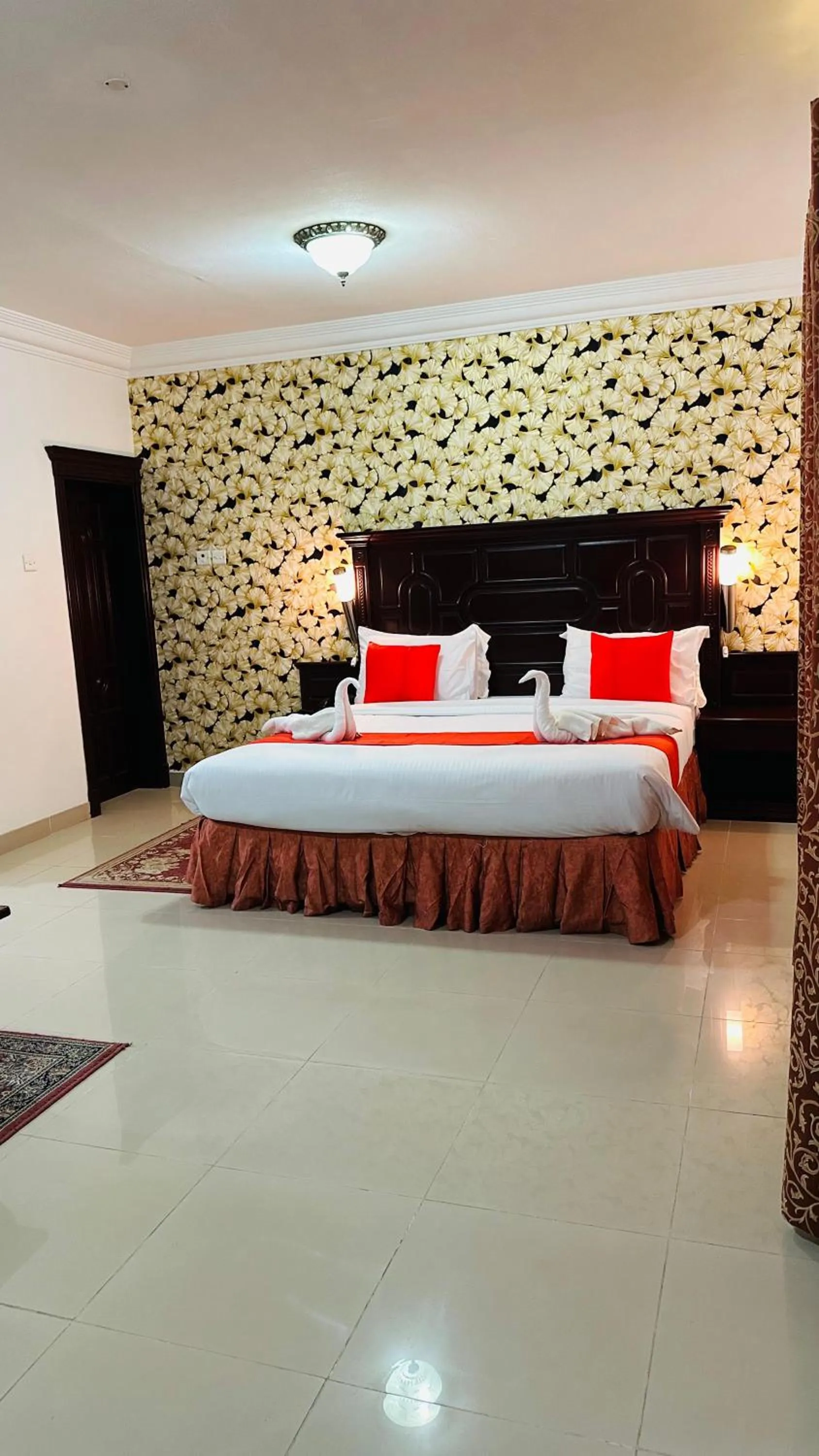 Bed in Dahlia Sohar Hotel Apartments