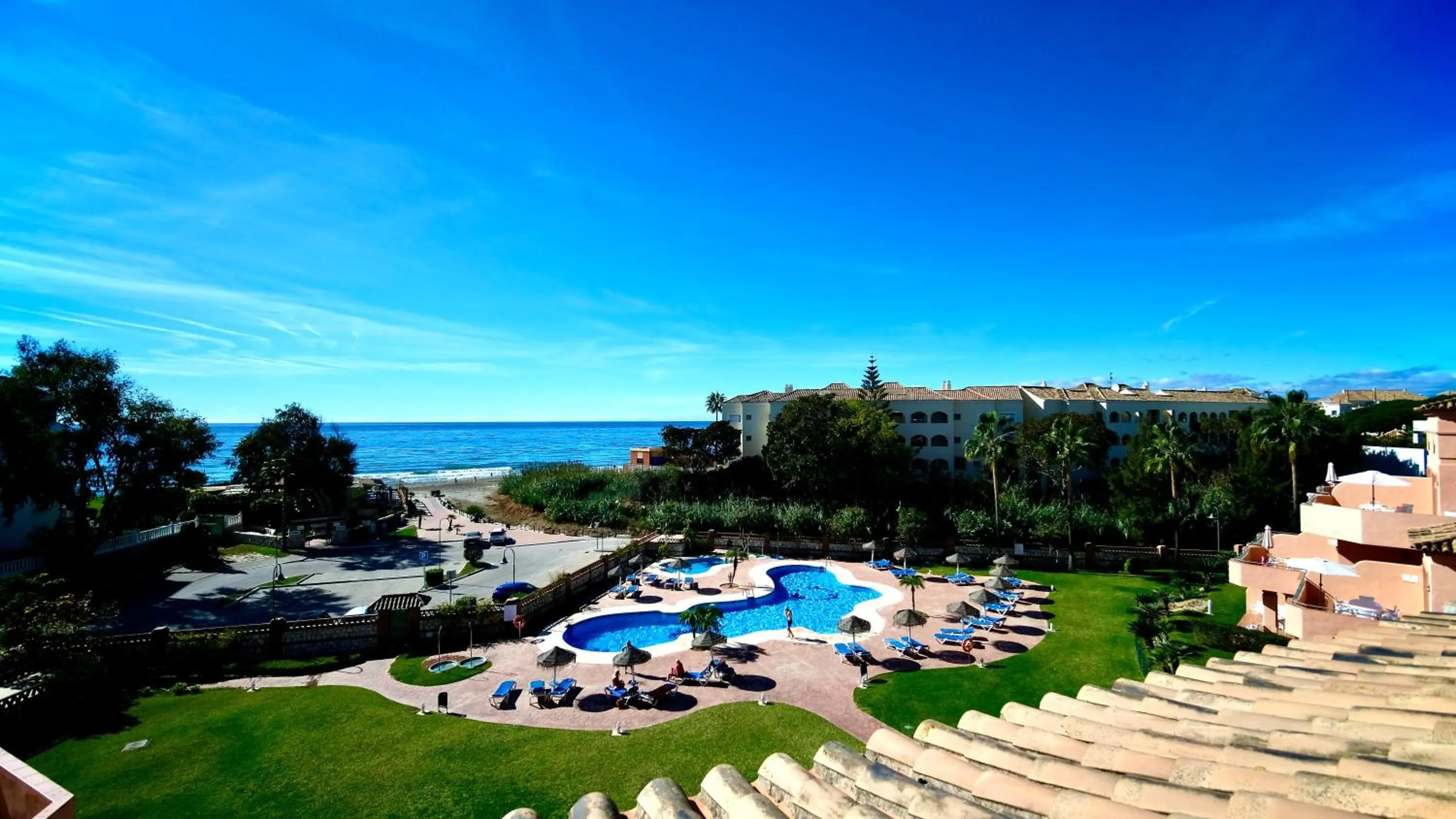 Pool view in Marbella Beach Resort at Club Playa Real