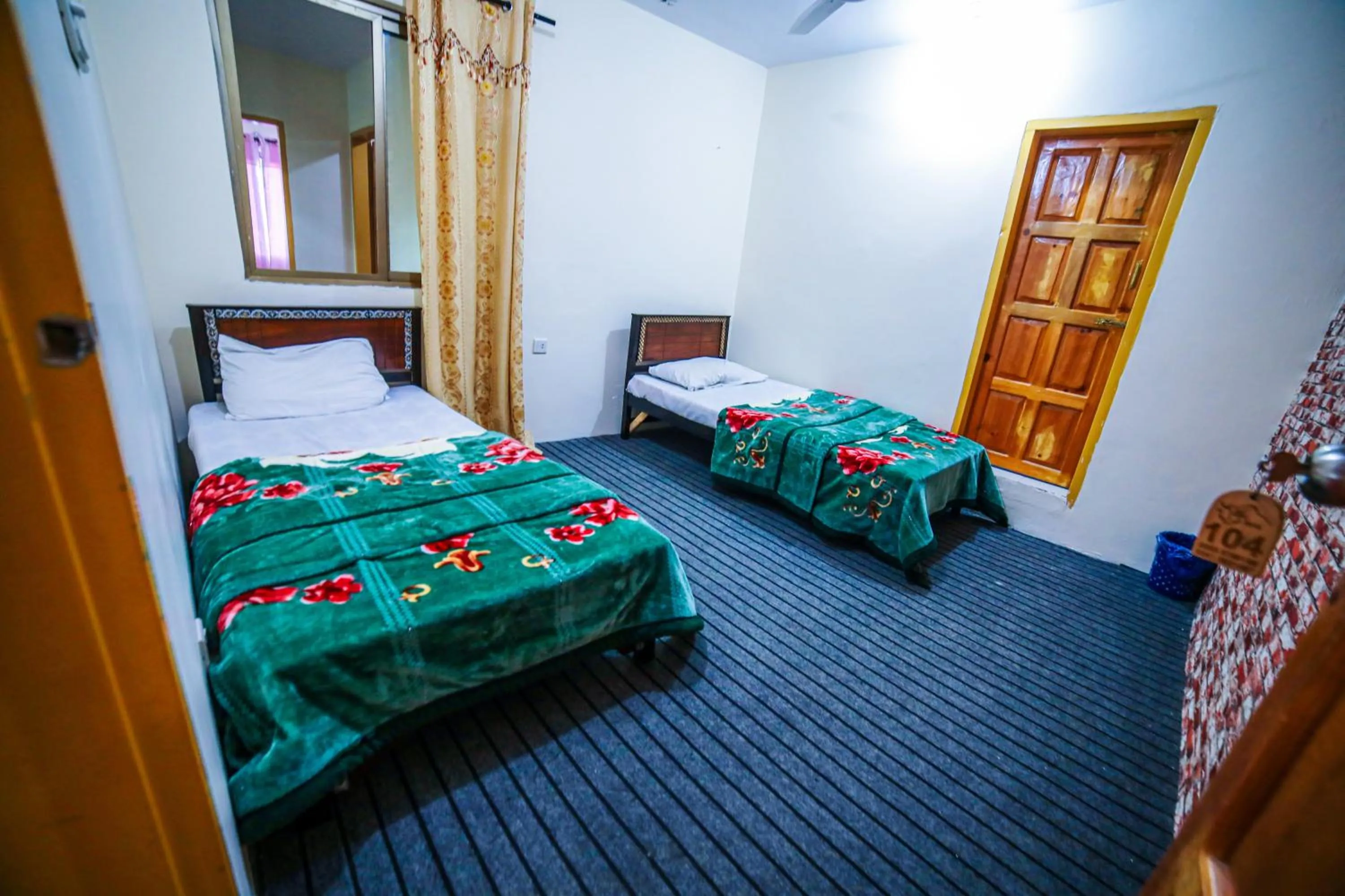 Bed in Yak Sarai Hotel & Restaurant