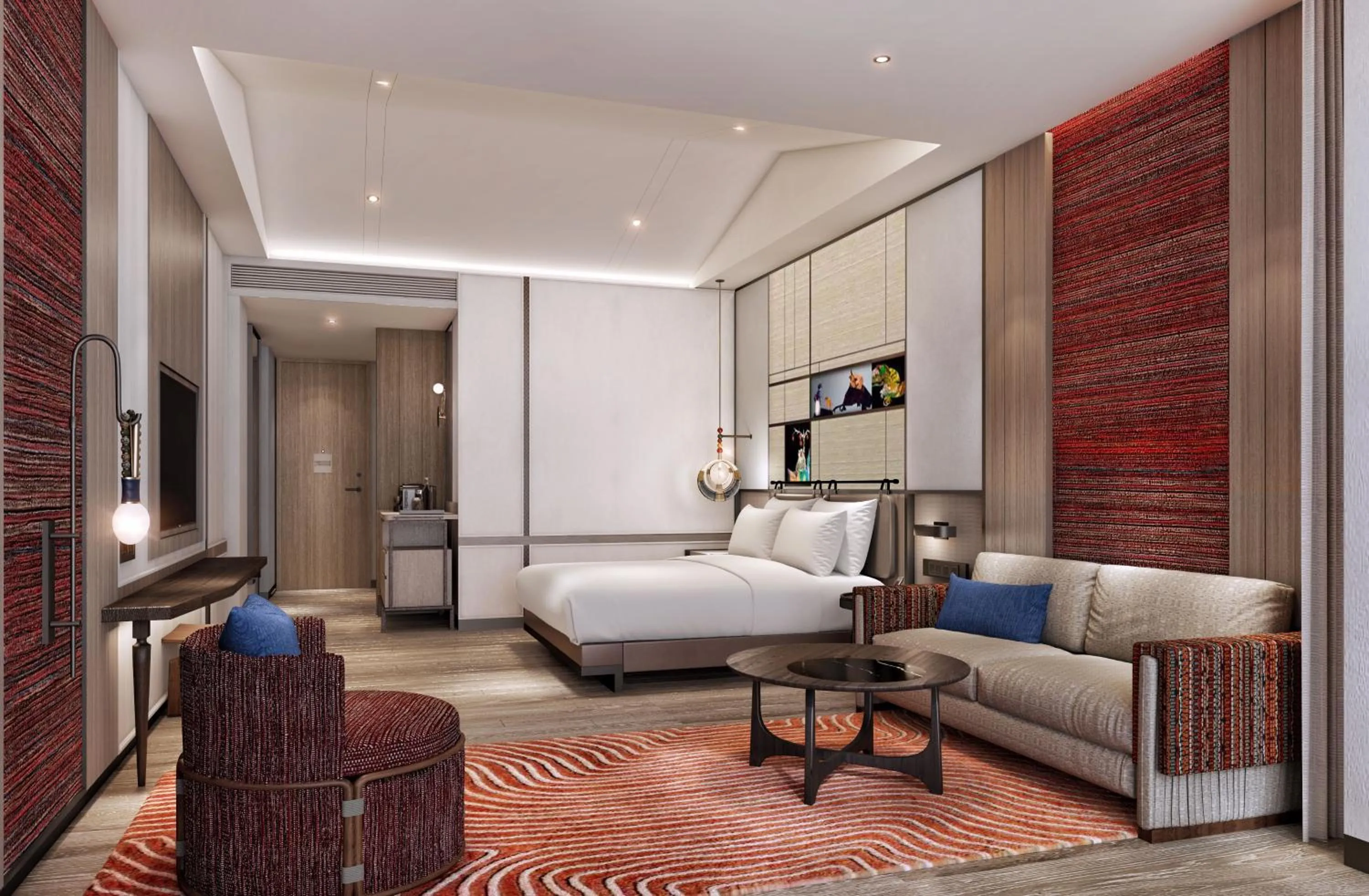 Bed in Hotel Indigo Lugu Lake by IHG