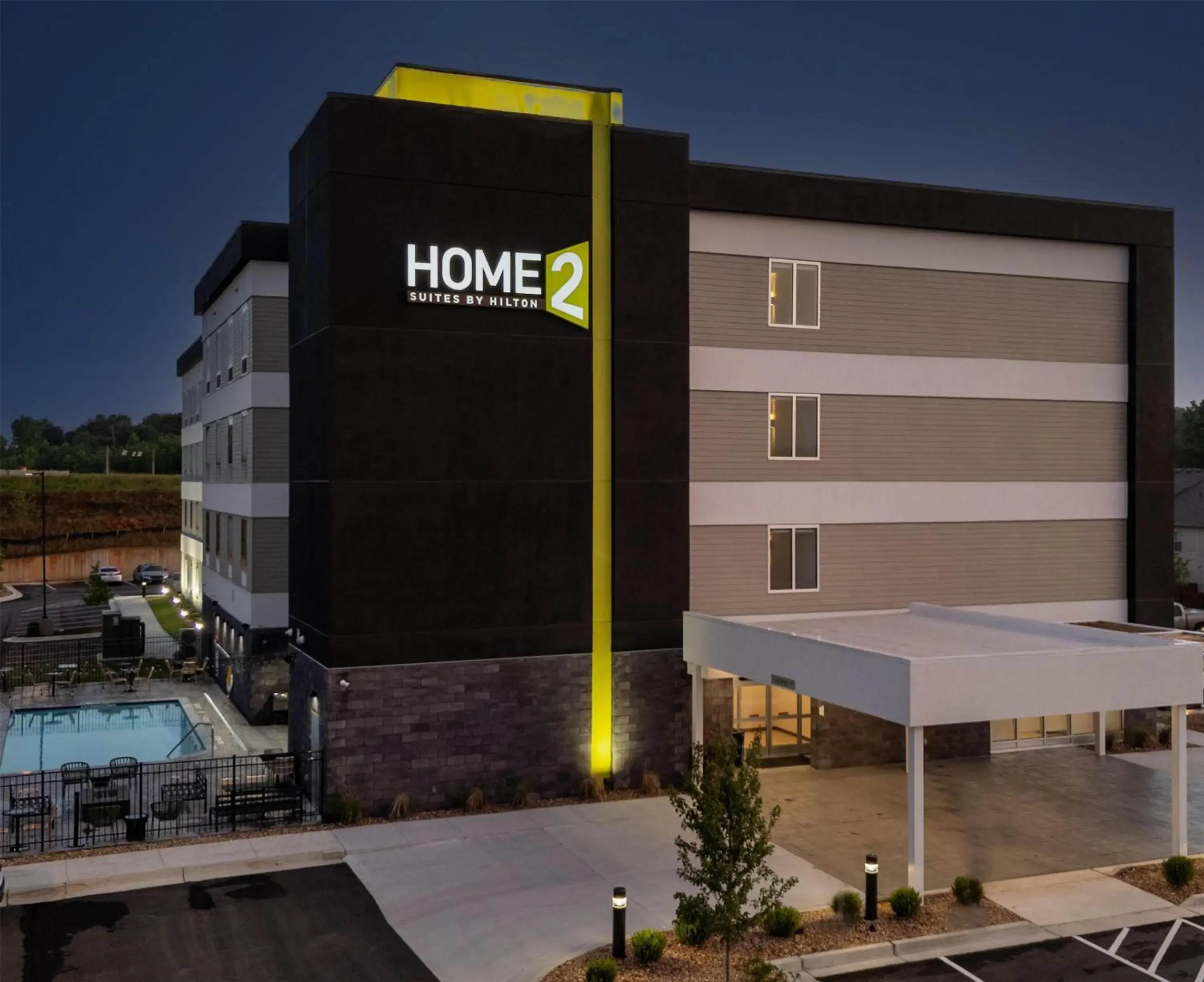Property building in Home2 Suites By Hilton West Lafayette Property building in Home2 Suites By Hilton West Lafayette