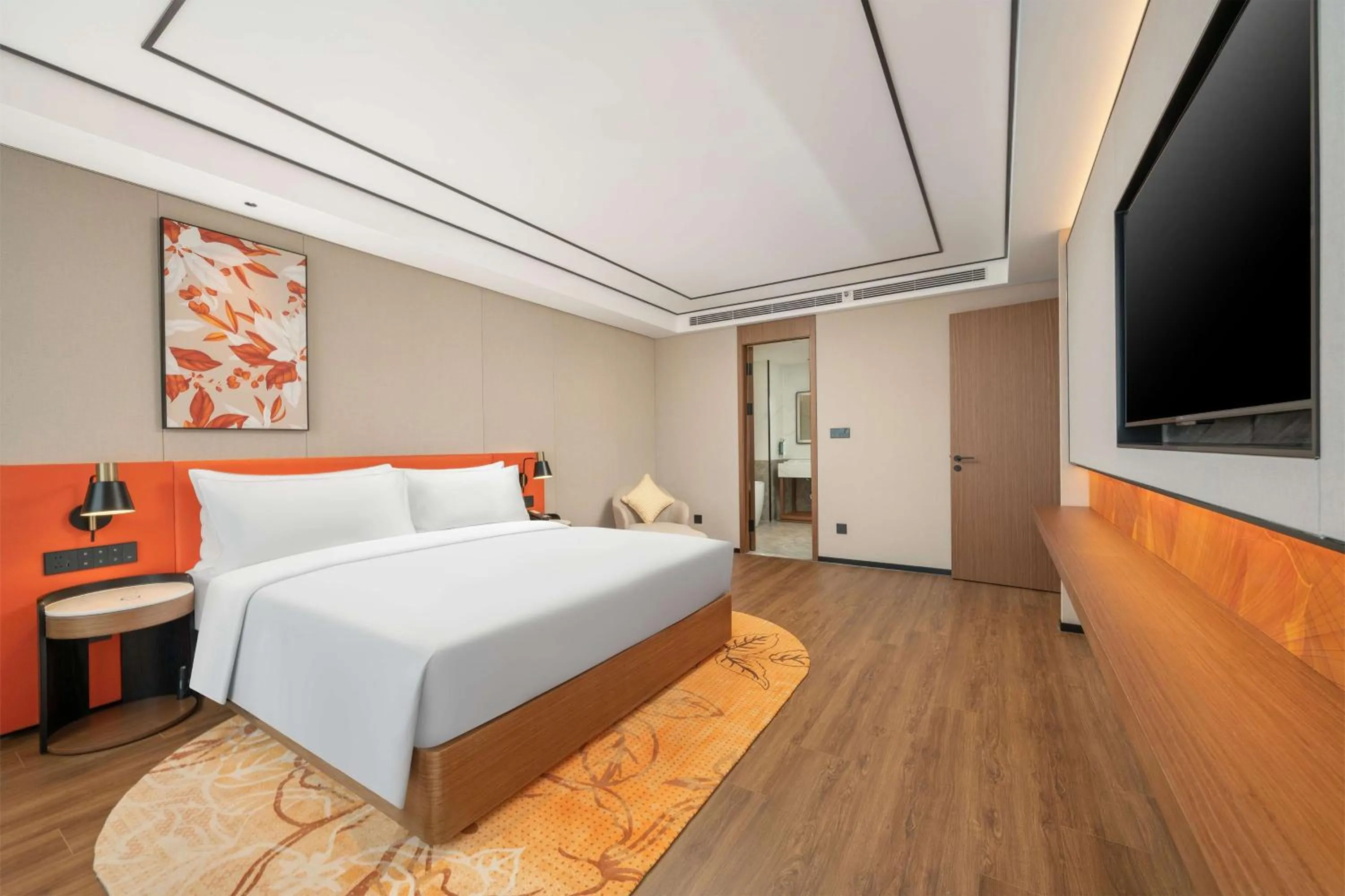 Bed in Hilton Garden Inn Tianjin Railway Station