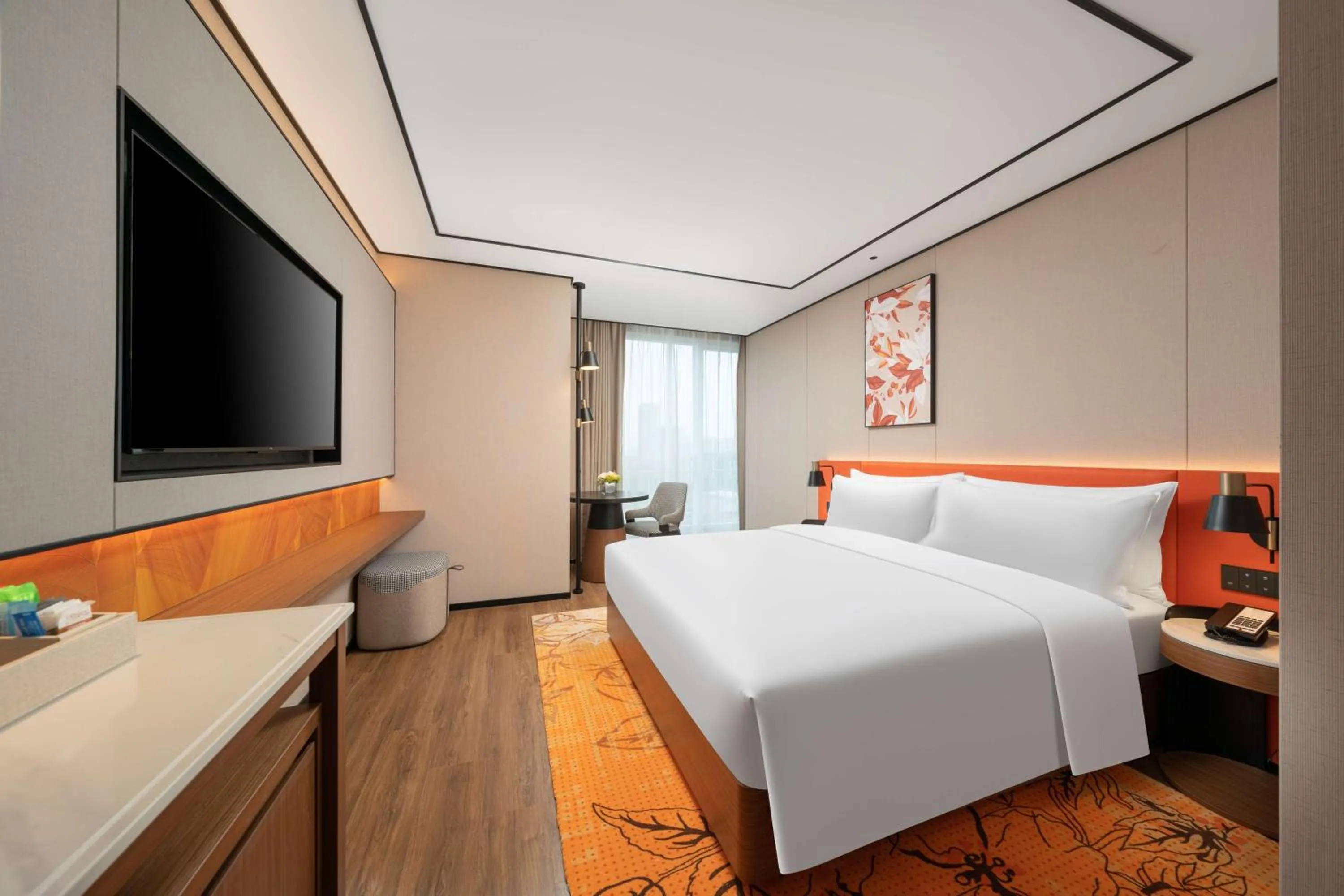 Bed in Hilton Garden Inn Tianjin Railway Station