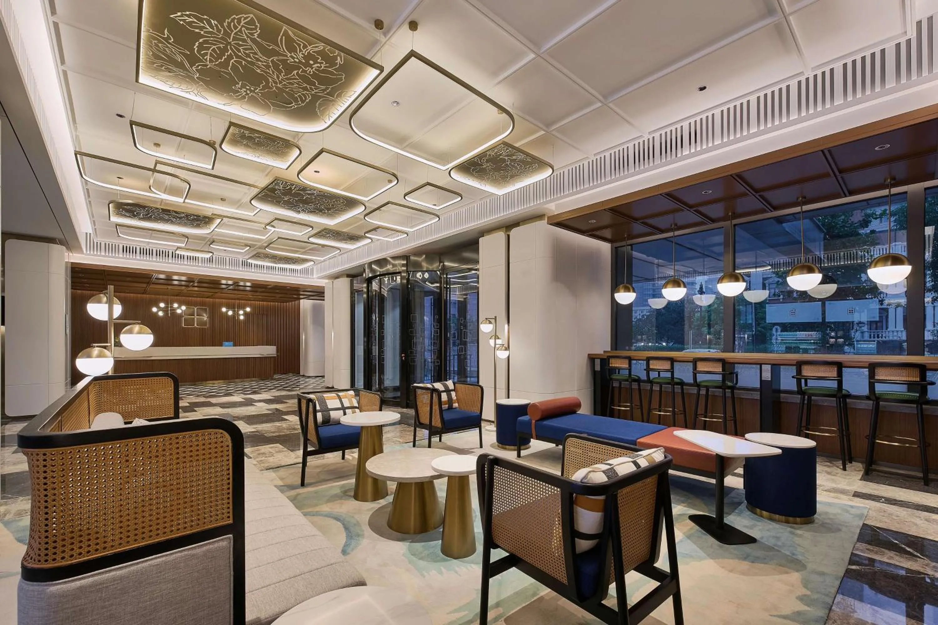 Lobby or reception in Hilton Garden Inn Tianjin Railway Station