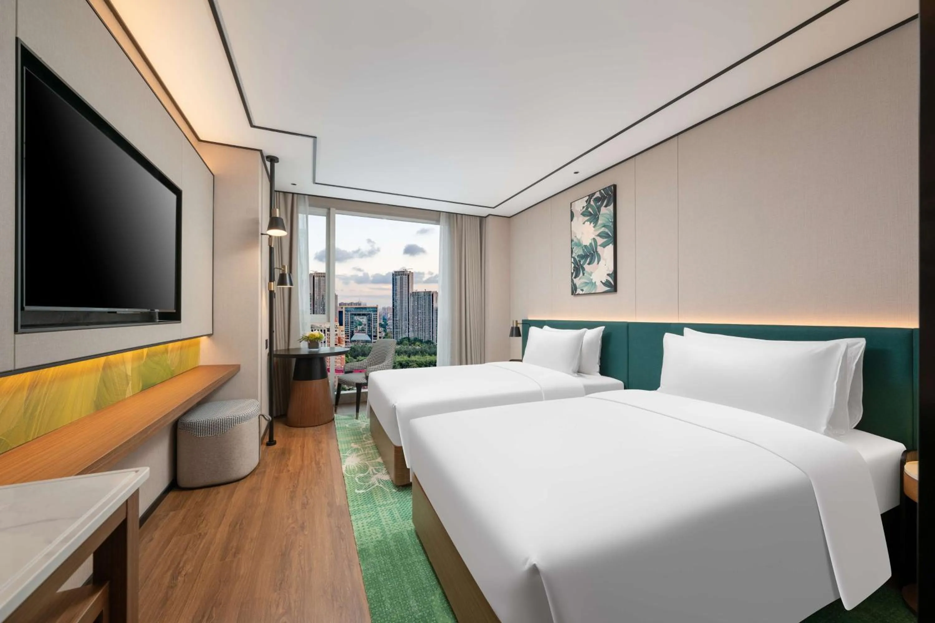 Bed in Hilton Garden Inn Tianjin Railway Station