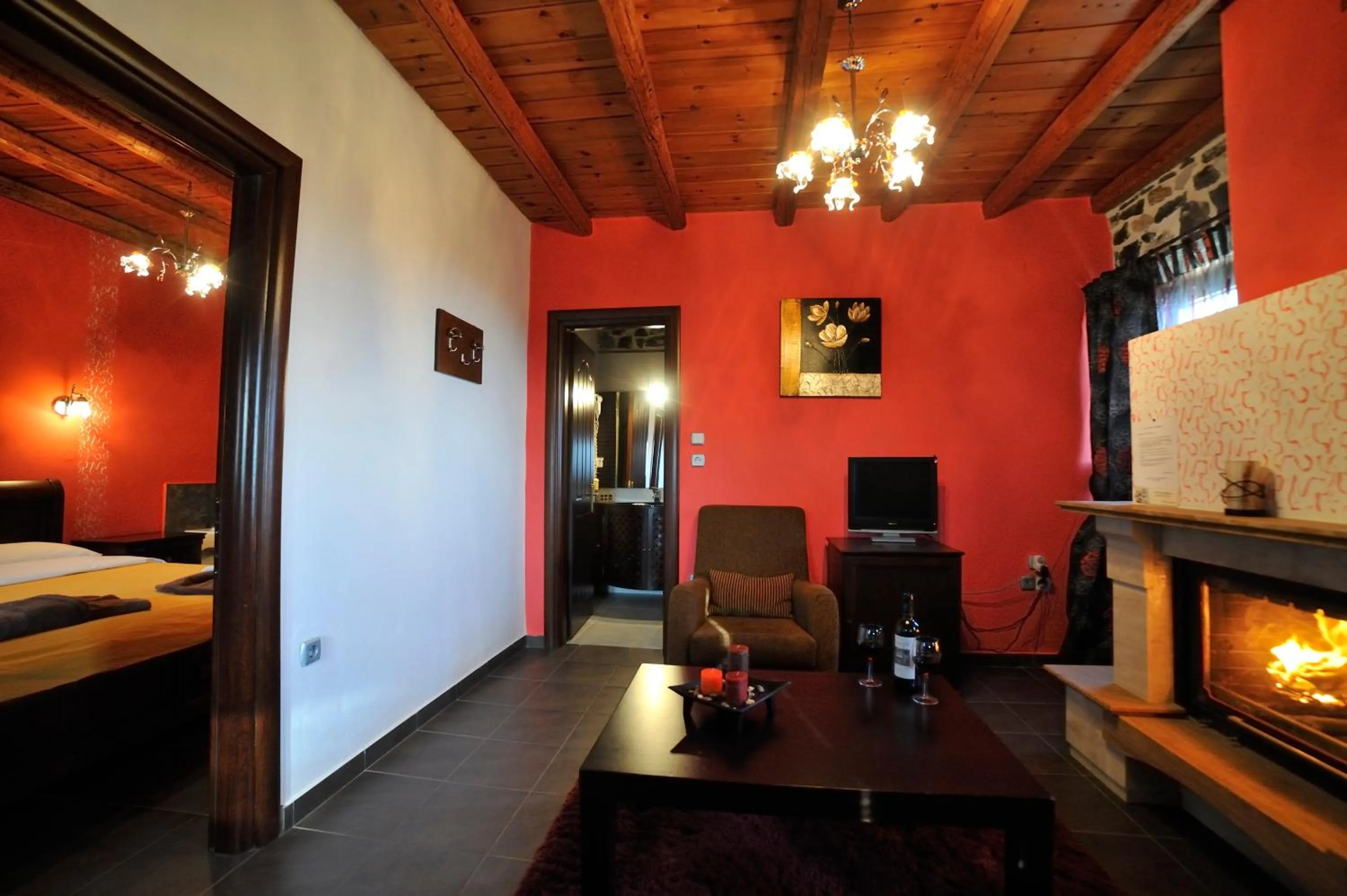 Living room, Bed in Enastron