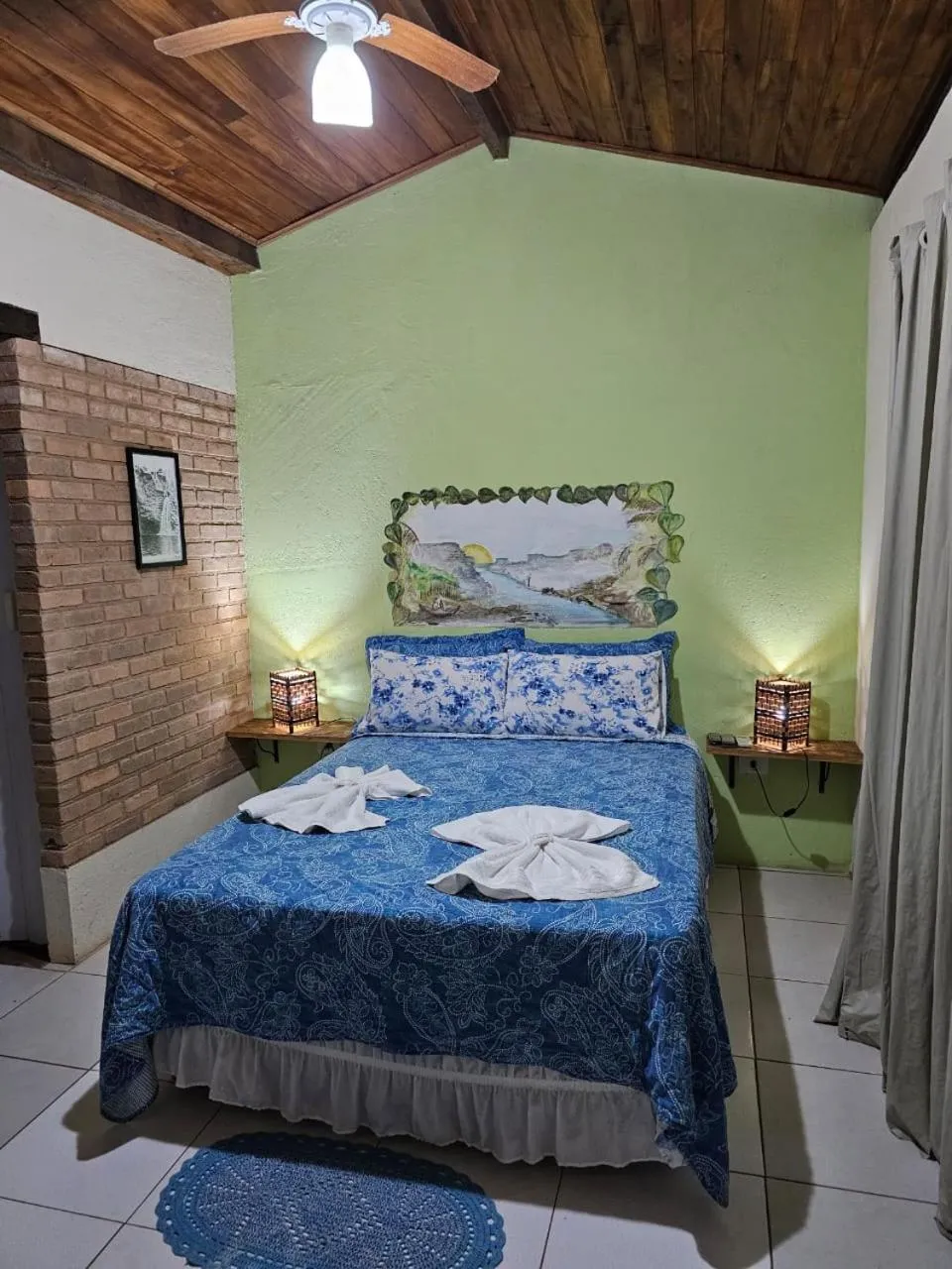 Bed in Canto Verde Pousada