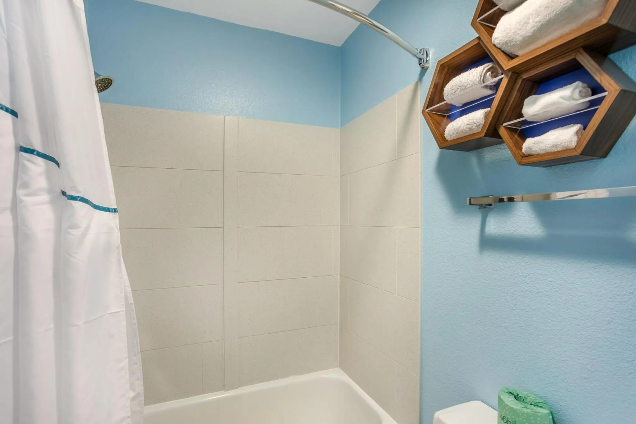 Bathroom in HomeTowne Studios by Red Roof Danville, PA