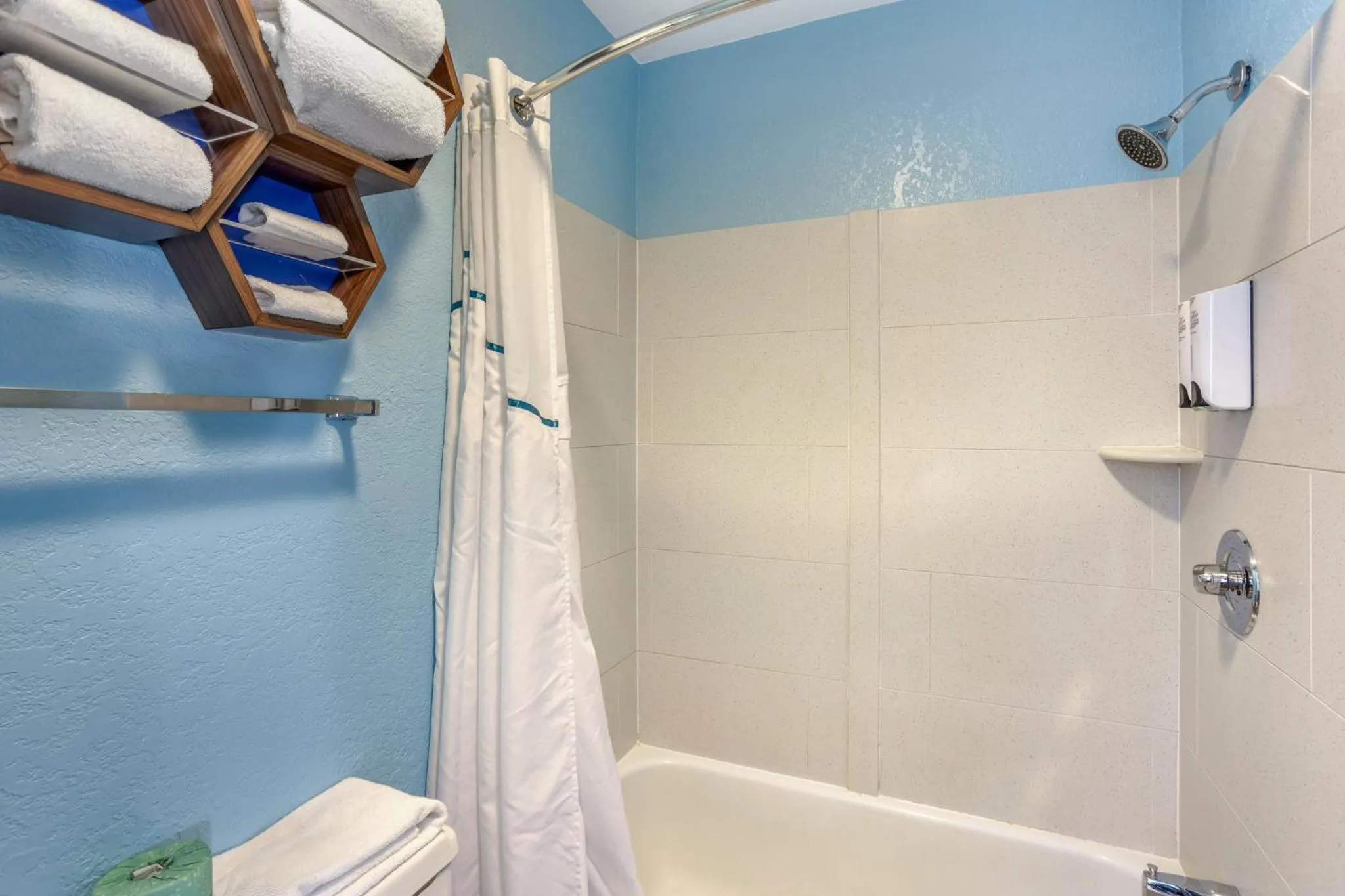 Bathroom in HomeTowne Studios by Red Roof Danville, PA