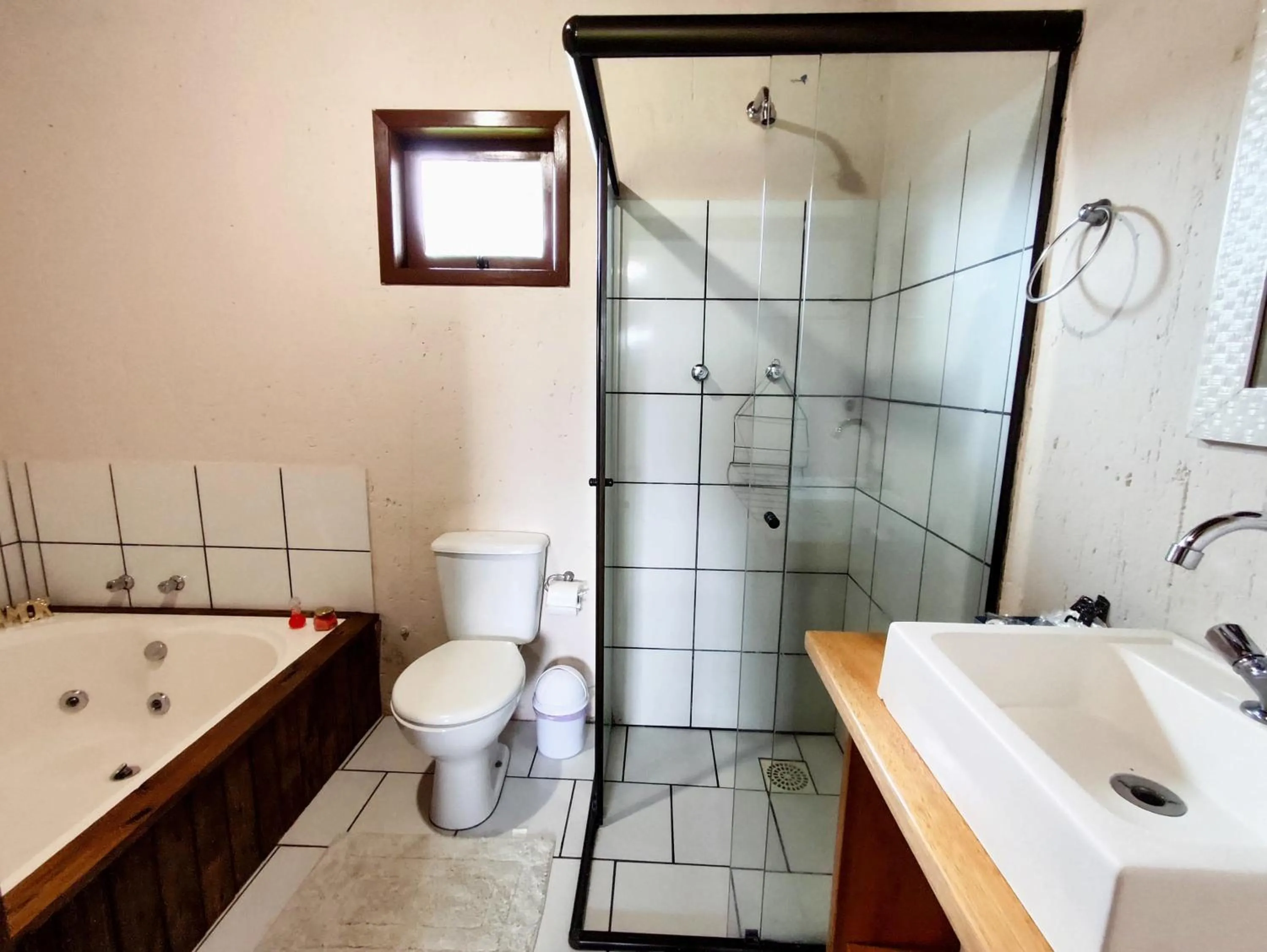 Shower in Chalés Pousada Malacara