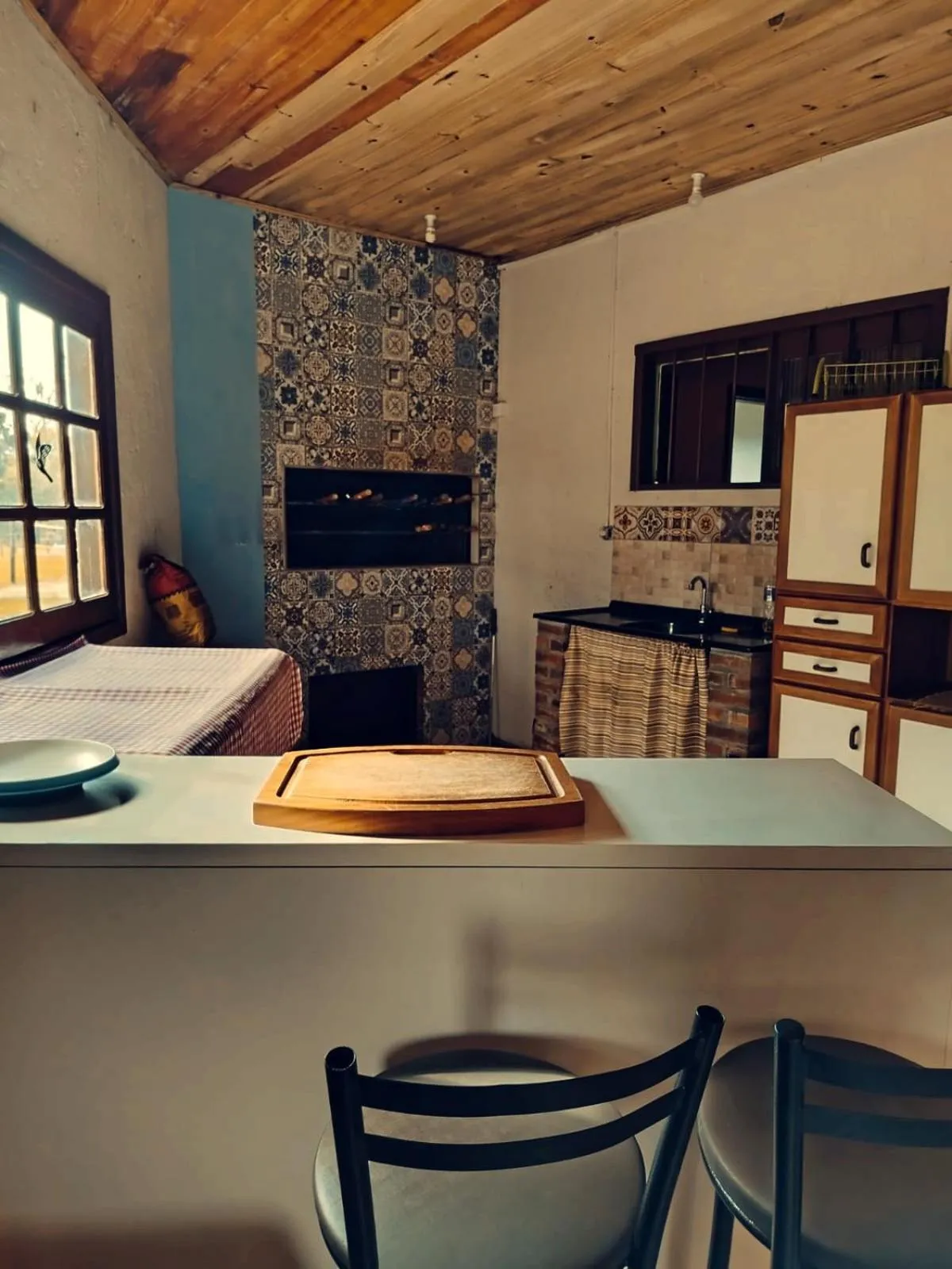 BBQ facilities in Chalés Pousada Malacara