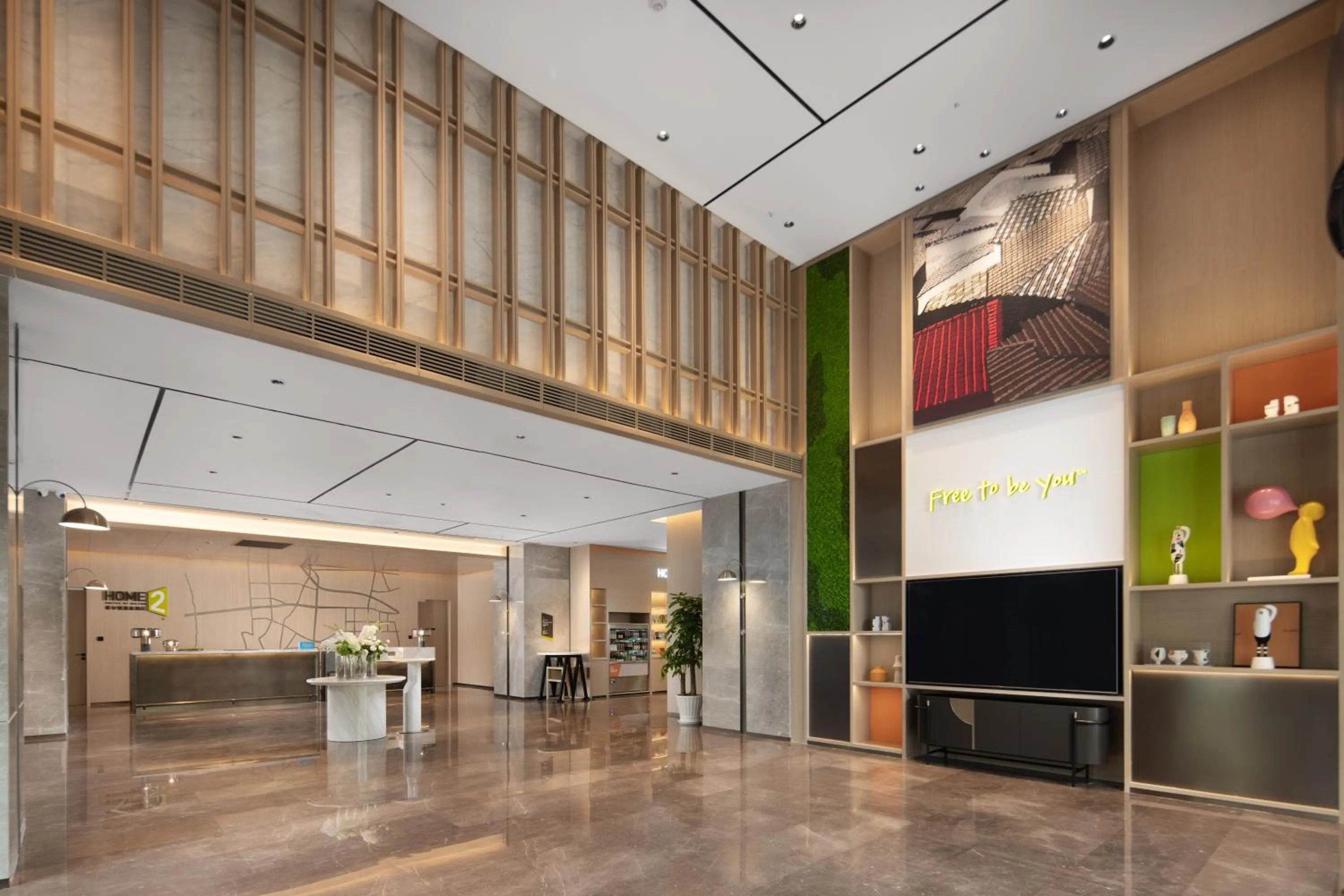 Lobby or reception in Home2 Suite by Hilton Hangzhou Qianjiang New Town
