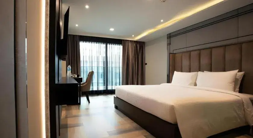 Bed in First Pride Hotel Bangkok Bed in First Pride Hotel Bangkok