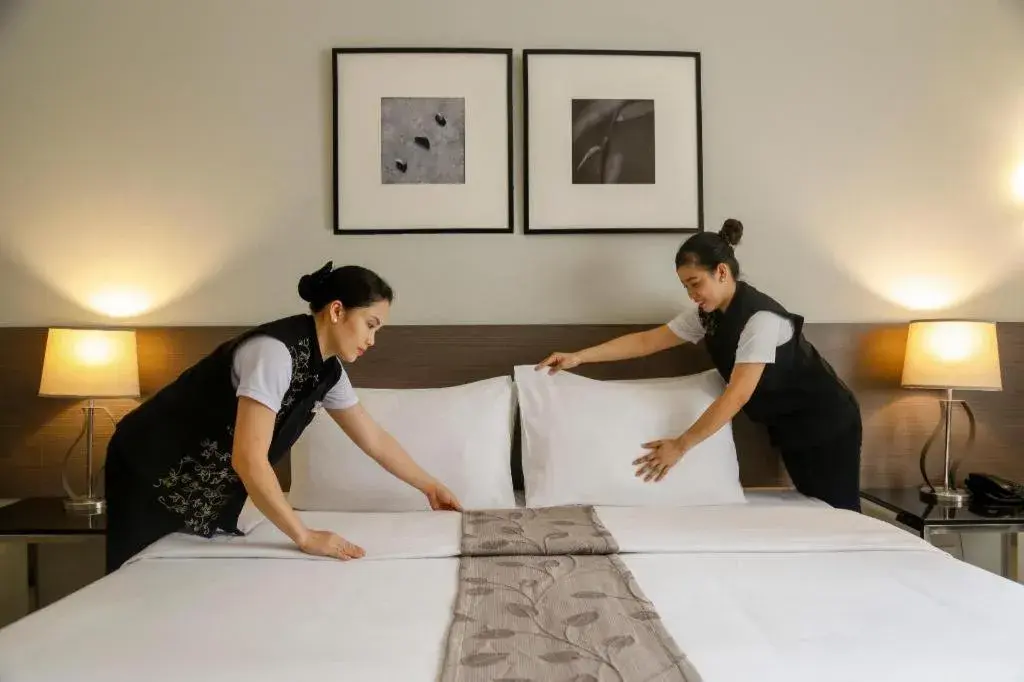 Bed in Sequoia Hotel Quezon City Bed in Sequoia Hotel Quezon City