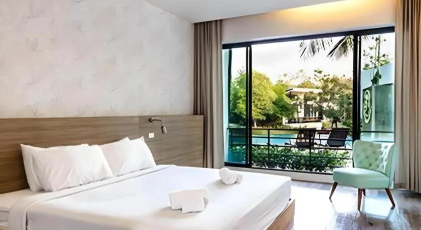 Bed in Lumphawa Amphawa Resort