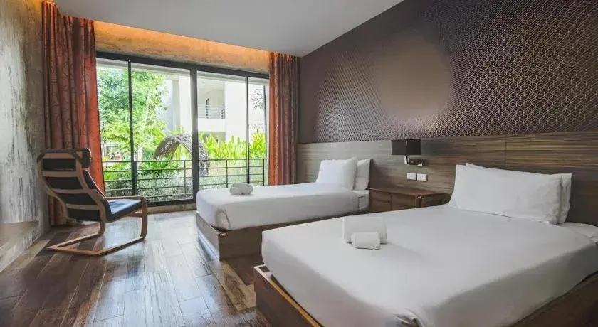 Bed in Lumphawa Amphawa Resort Bed in Lumphawa Amphawa Resort