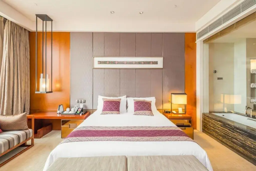 Bed in Chengdu Joyhub Air Hotel Bed in Chengdu Joyhub Air Hotel