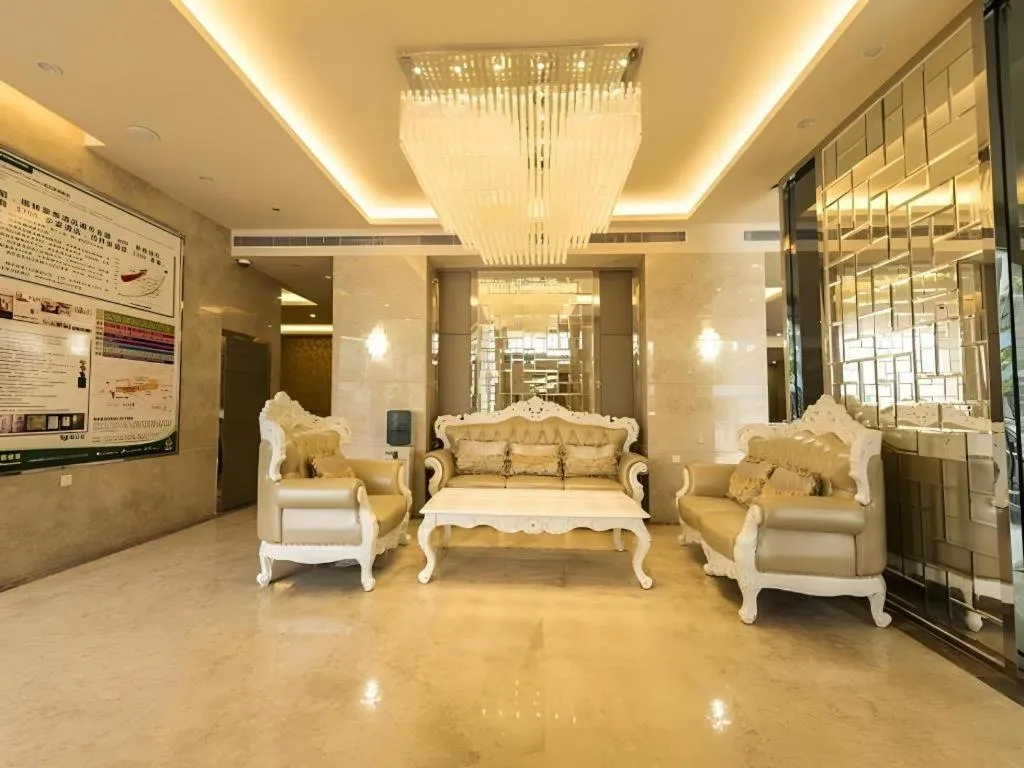 Bed in GreenTree Alliance Shenzhen Shekou Sea World Taizi Road Hotel