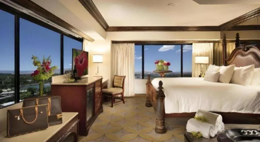 Bed in Peppermill Resort Spa Casino