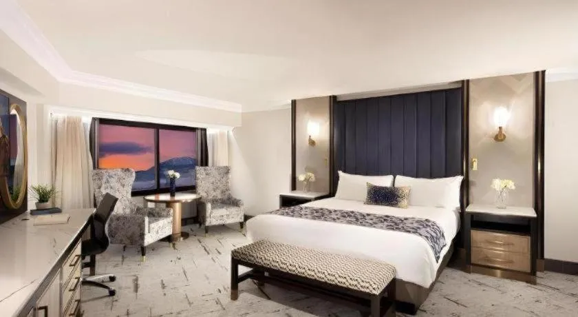 Bed in Peppermill Resort Spa Casino