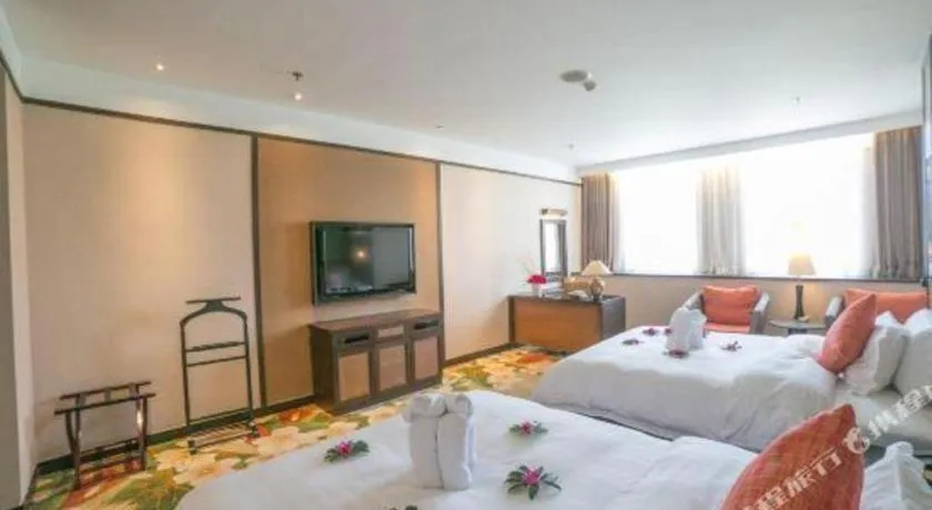 Bed in Riyuegu Hotsprings Resort