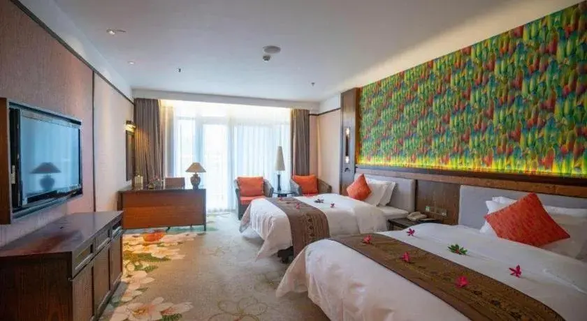 Bed in Riyuegu Hotsprings Resort Bed in Riyuegu Hotsprings Resort